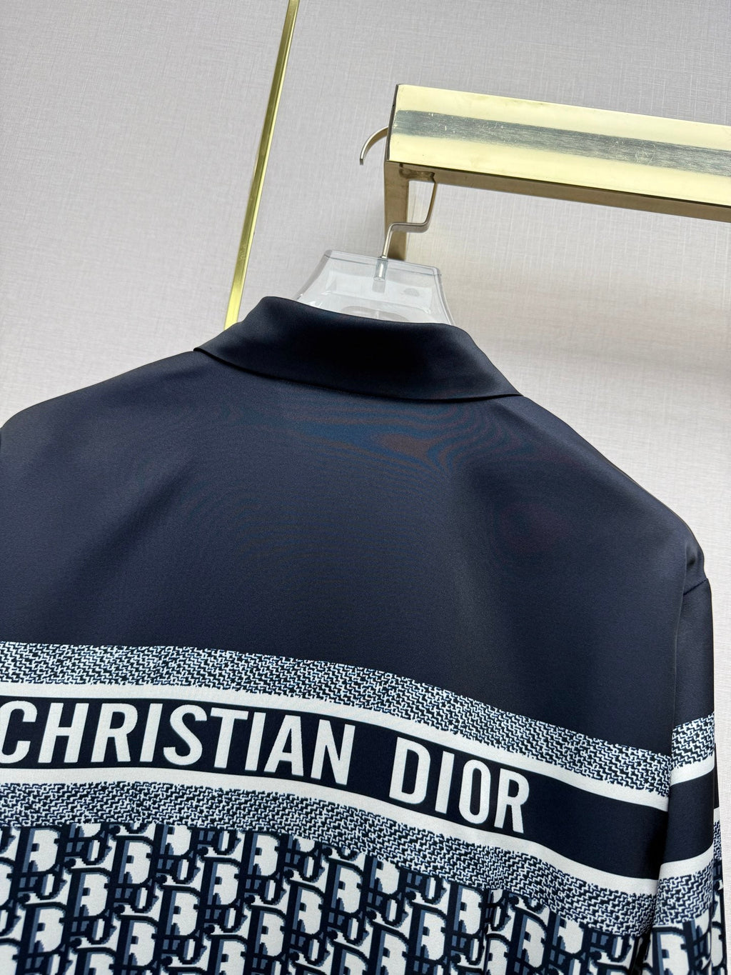 Printed color-blocked shirt