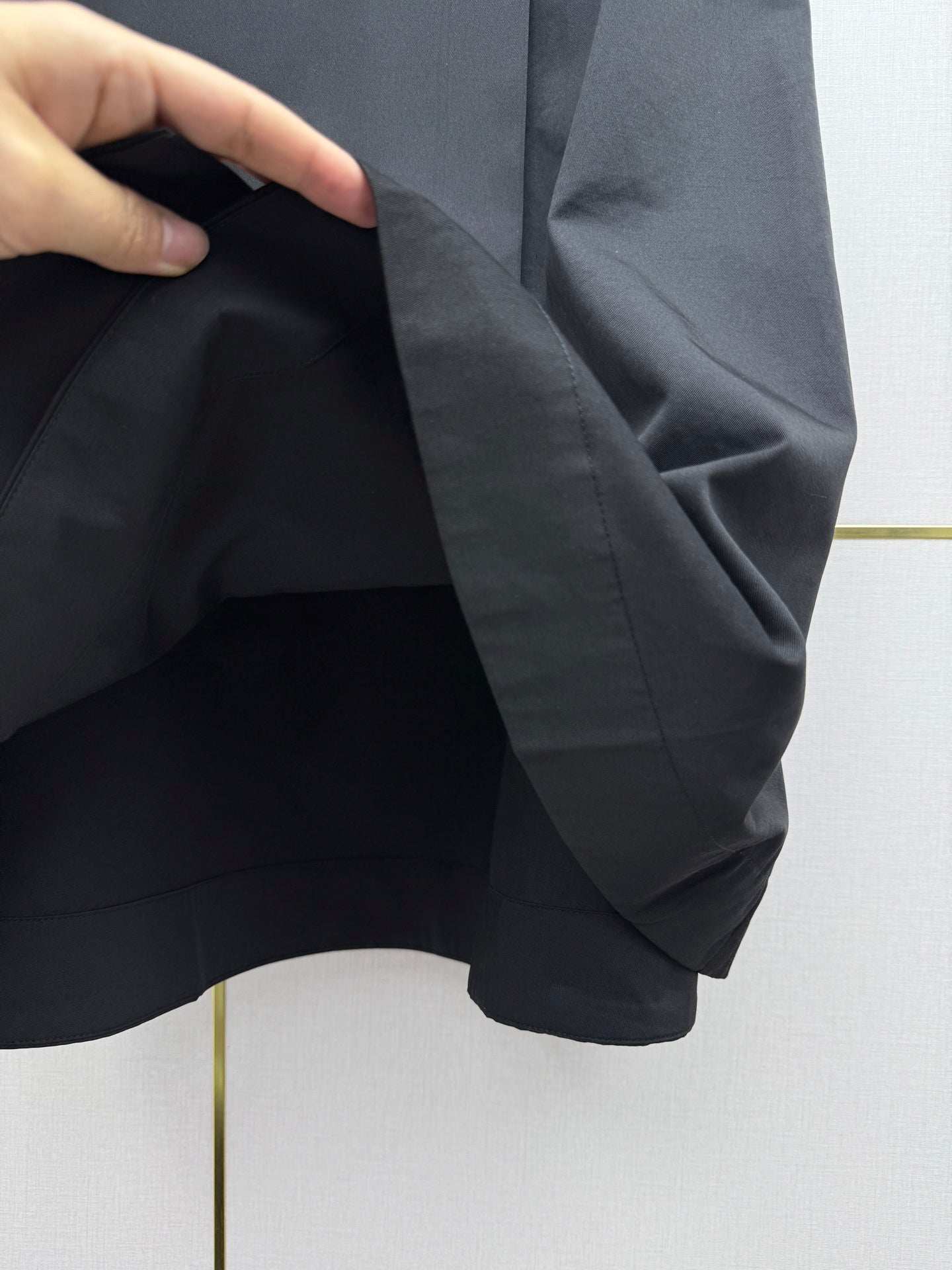 Side-button midi skirt