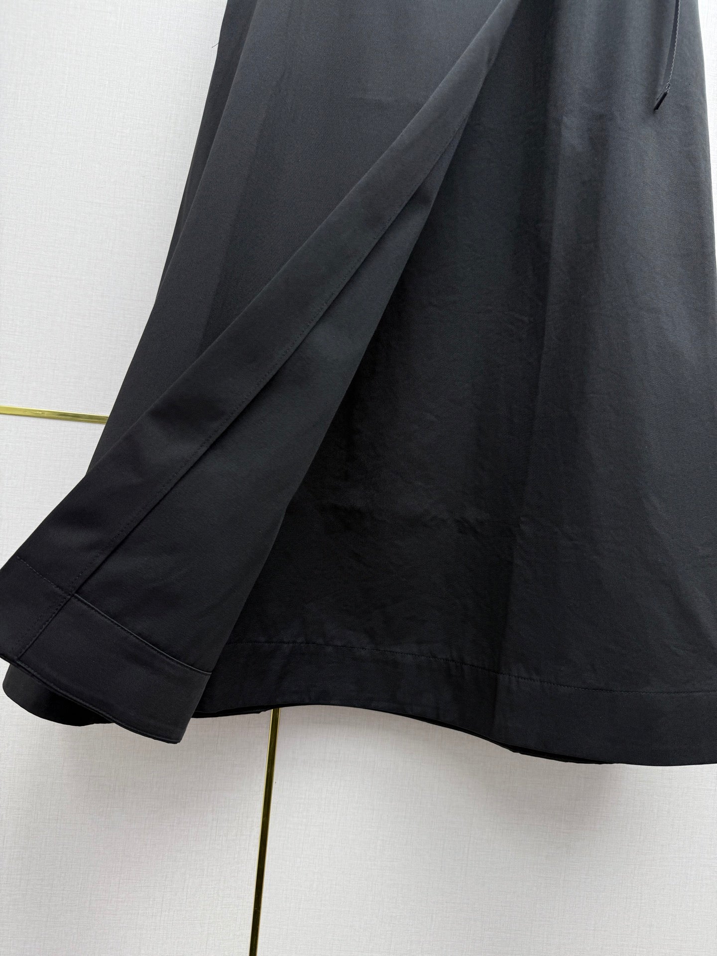 Side-button midi skirt
