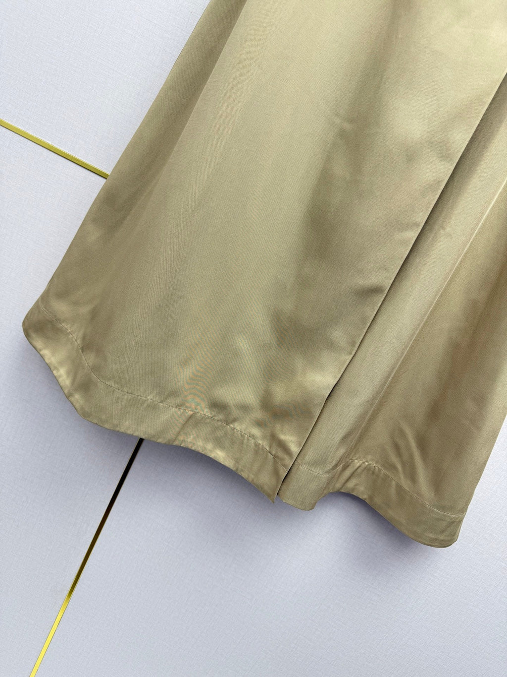 Side-button midi skirt