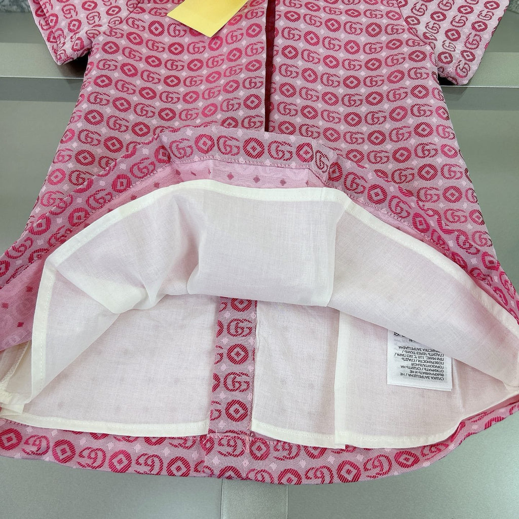 Peter Pan collar short-sleeved dress