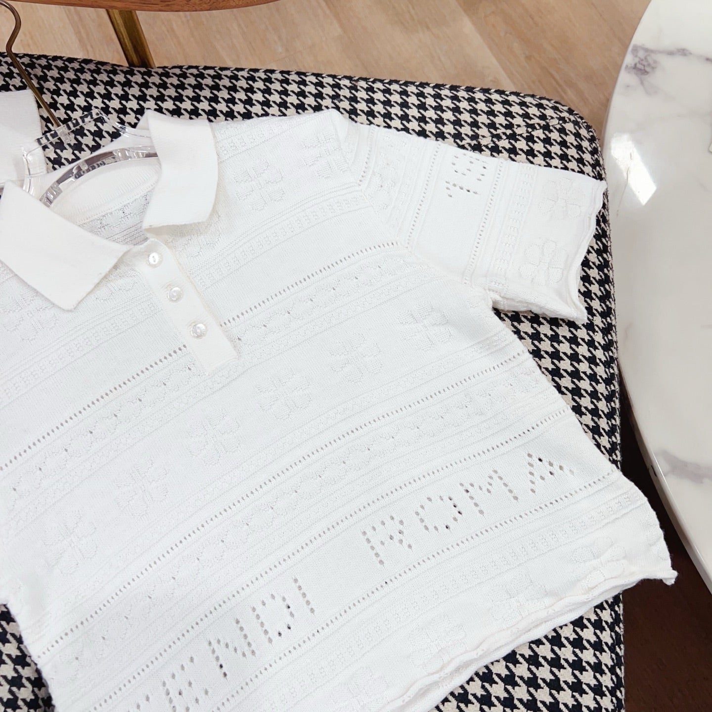 White openwork set