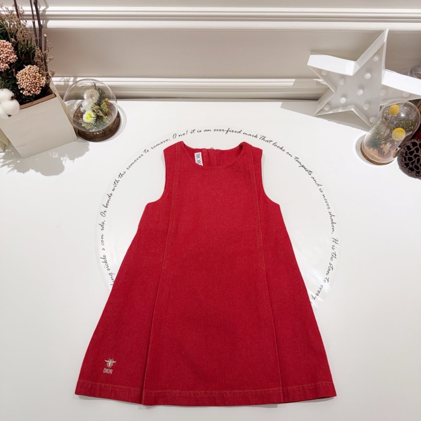 red dress