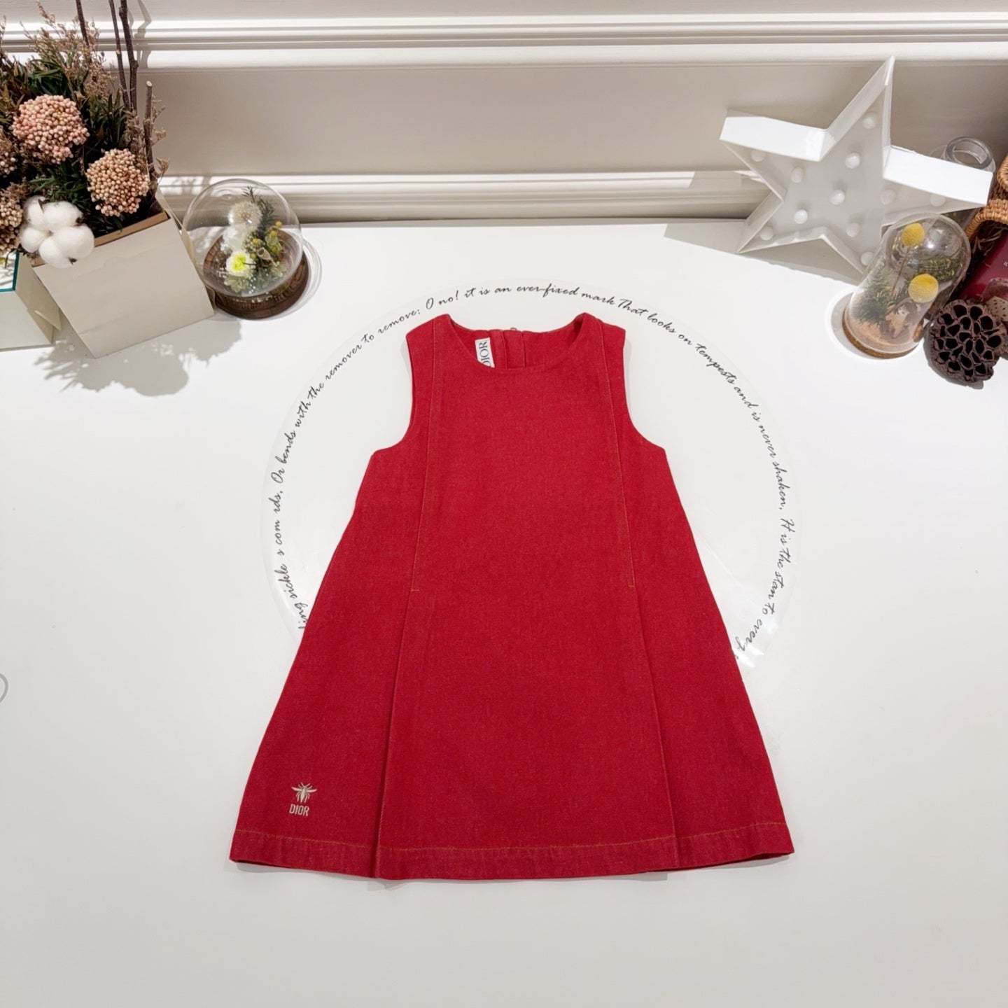 red dress