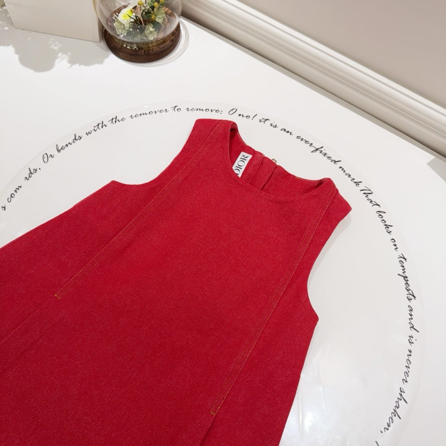 red dress