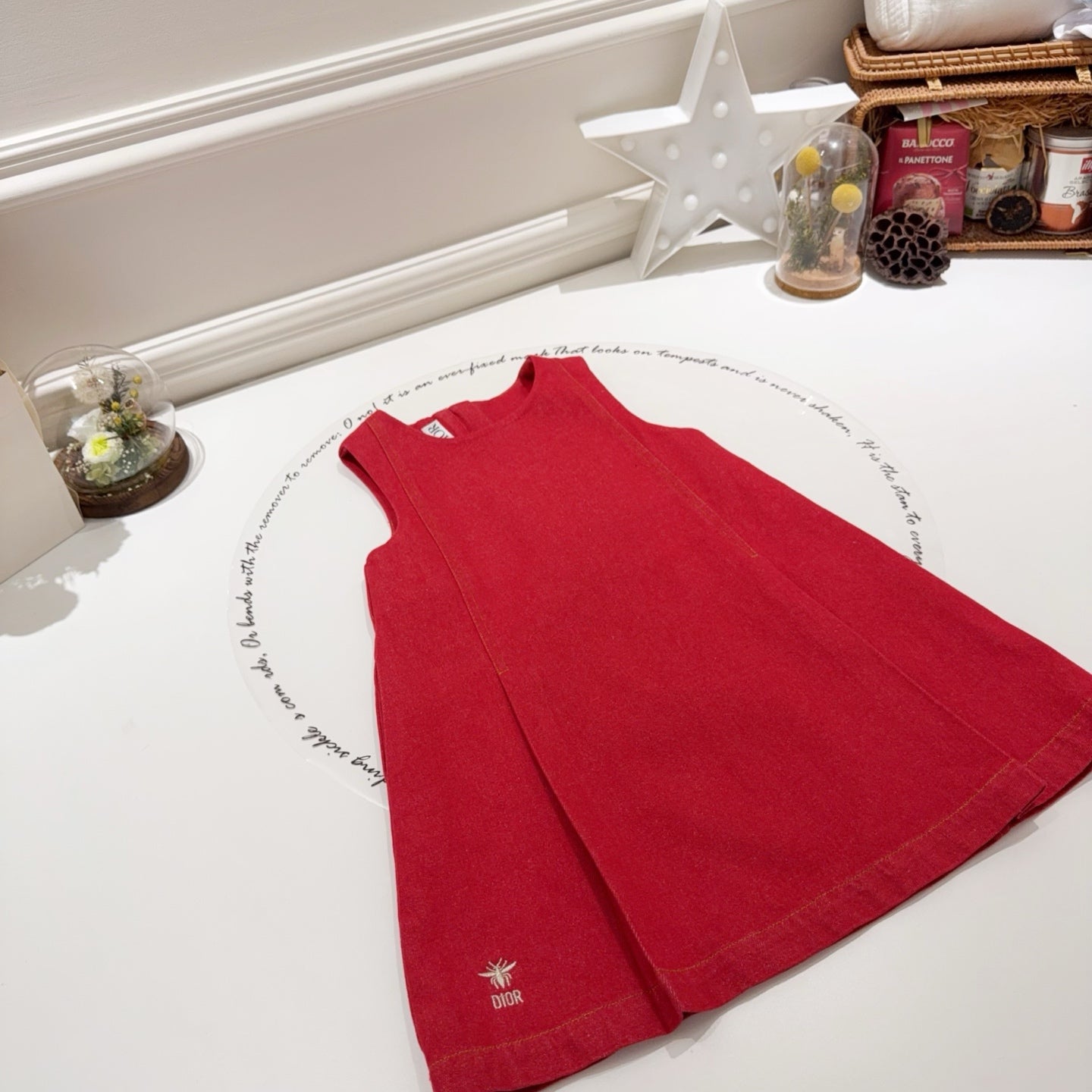 red dress