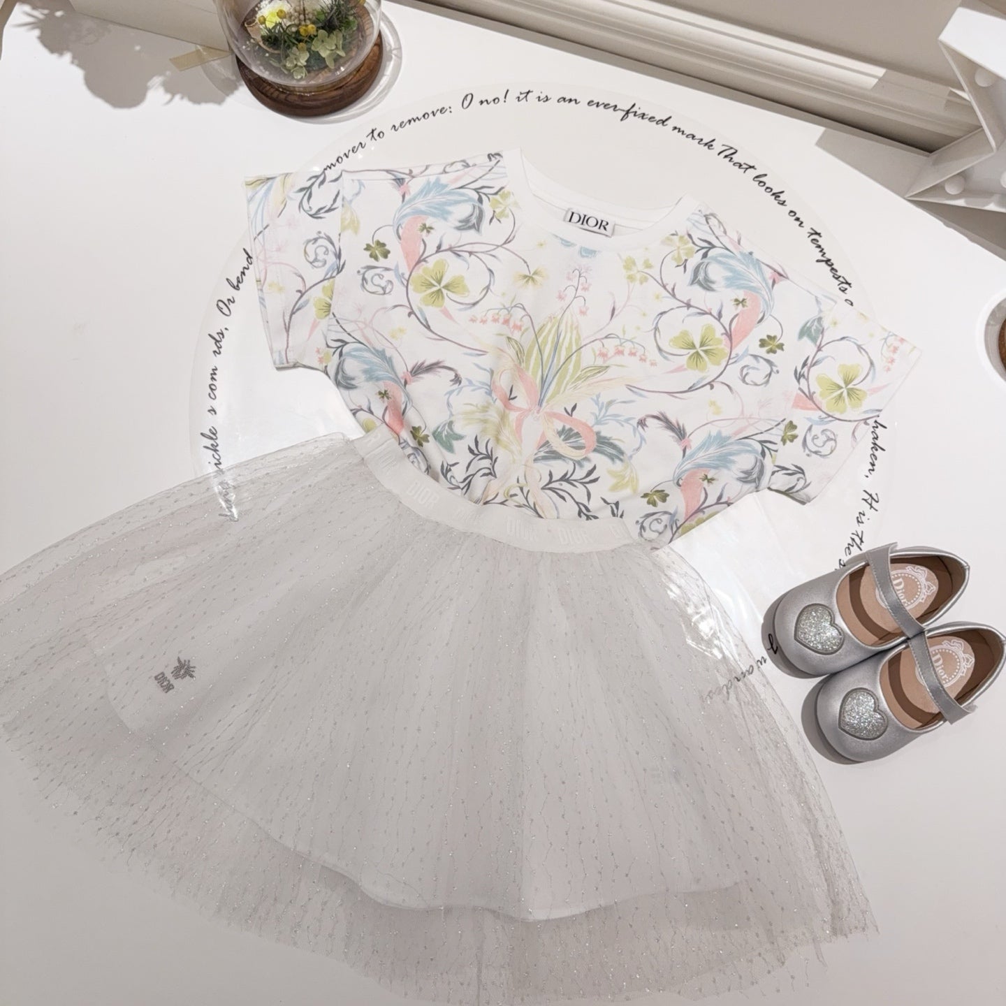 T-shirt + princess tutu skirt