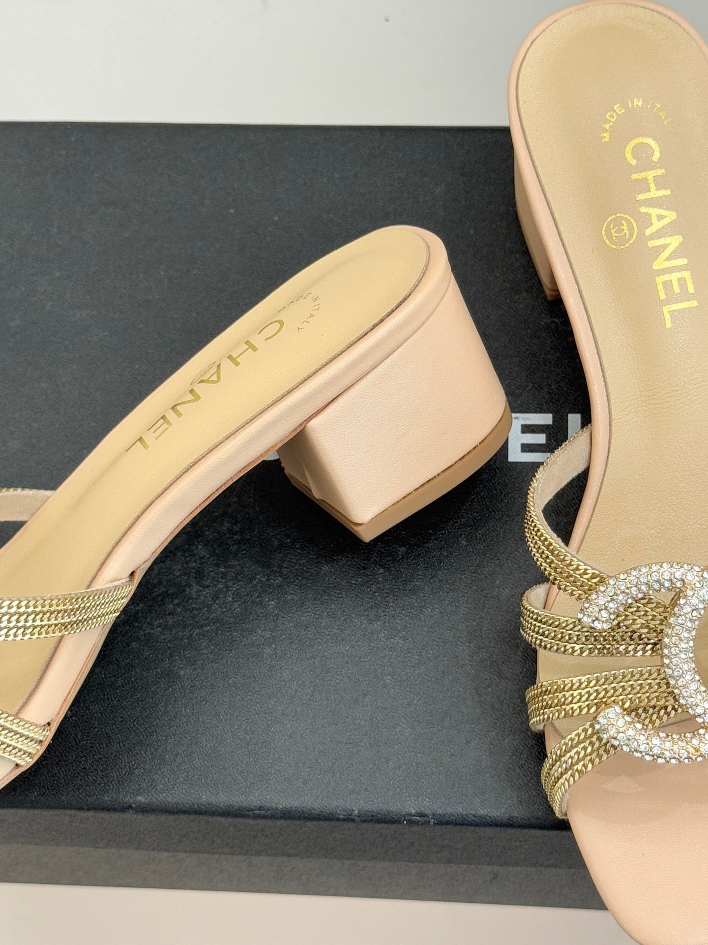 High-heeled sandals