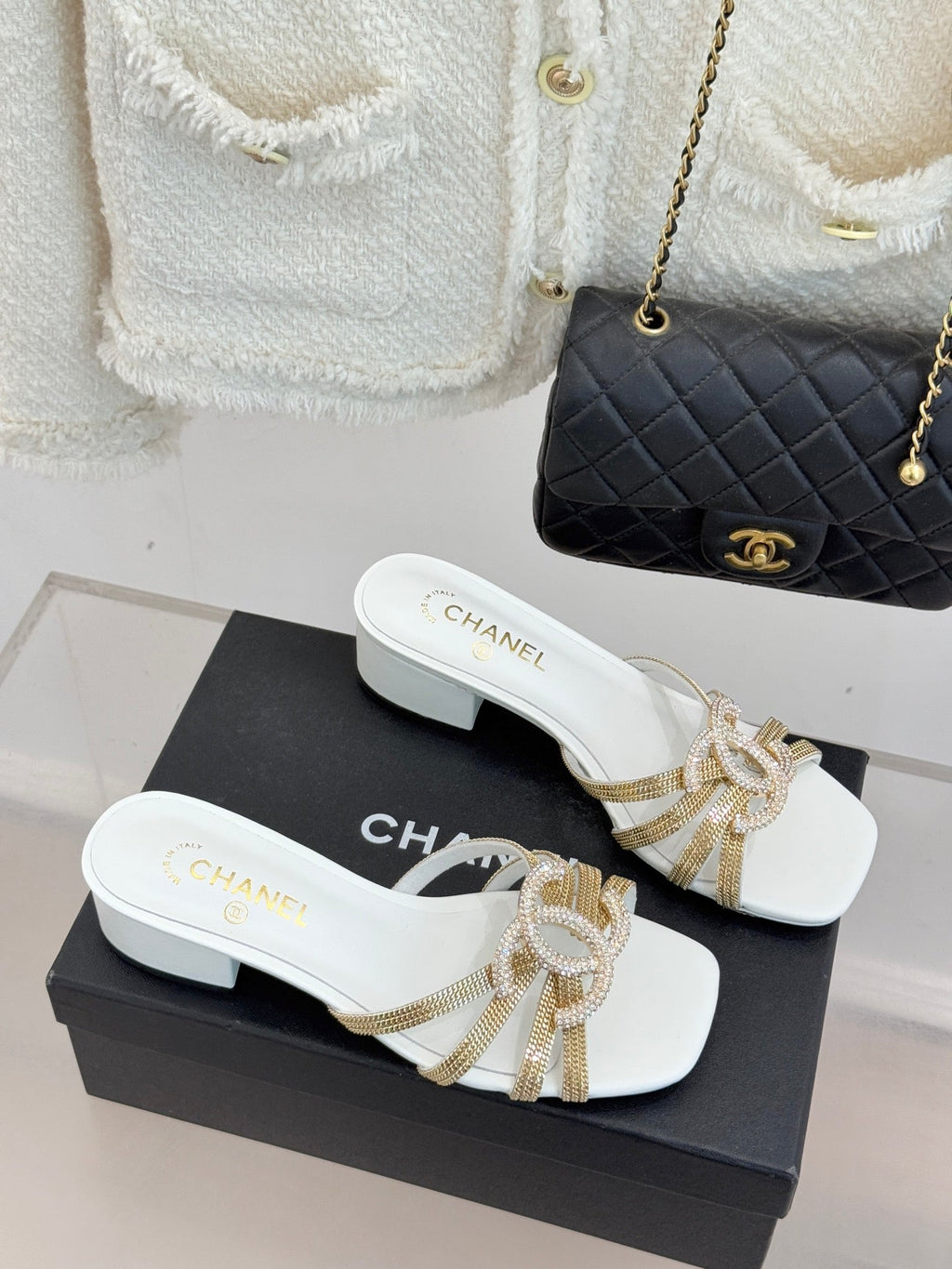 High-heeled sandals