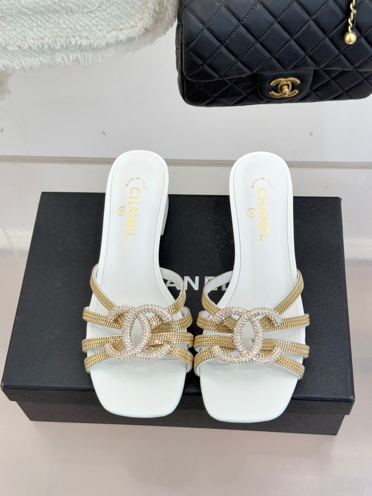 High-heeled sandals