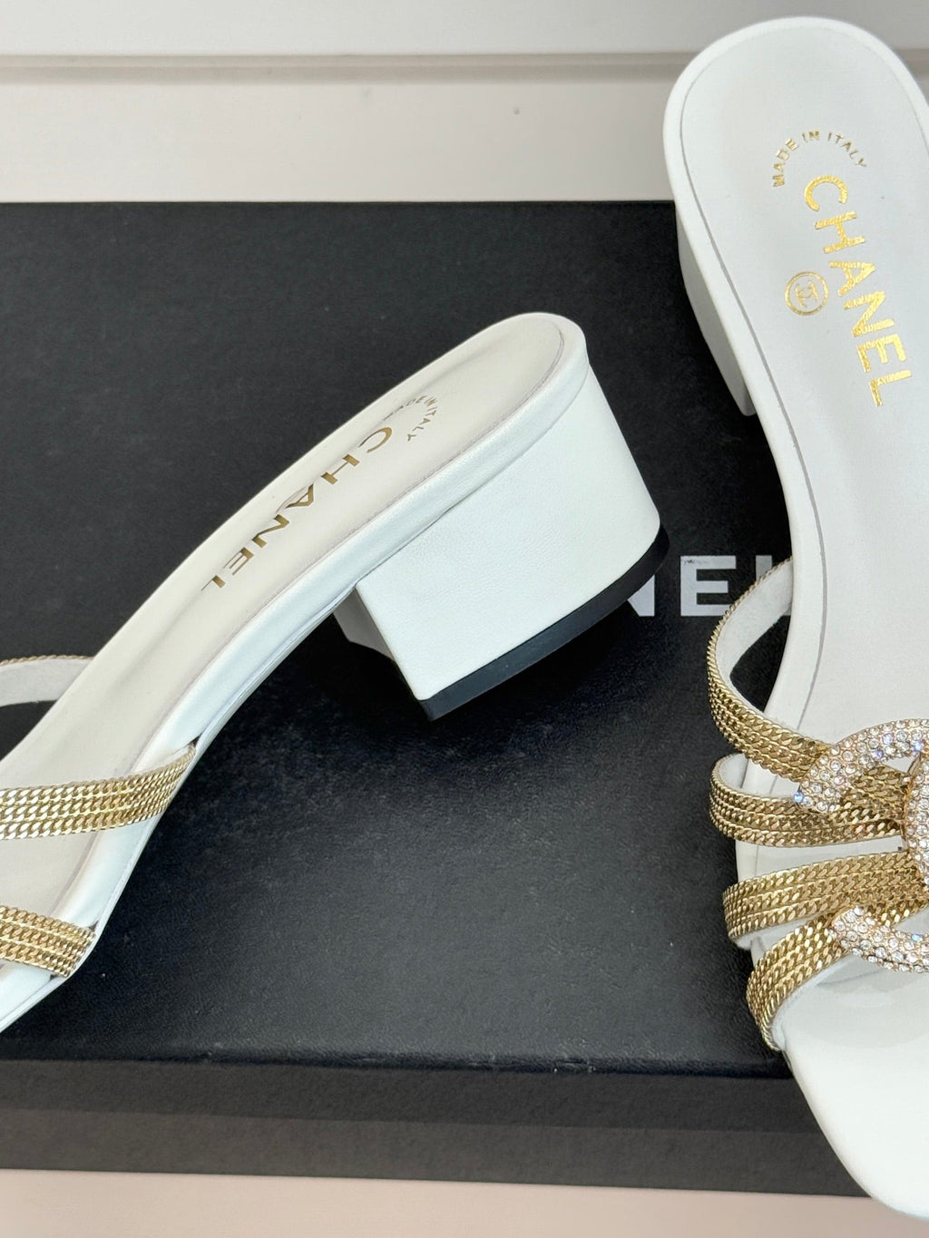 High-heeled sandals