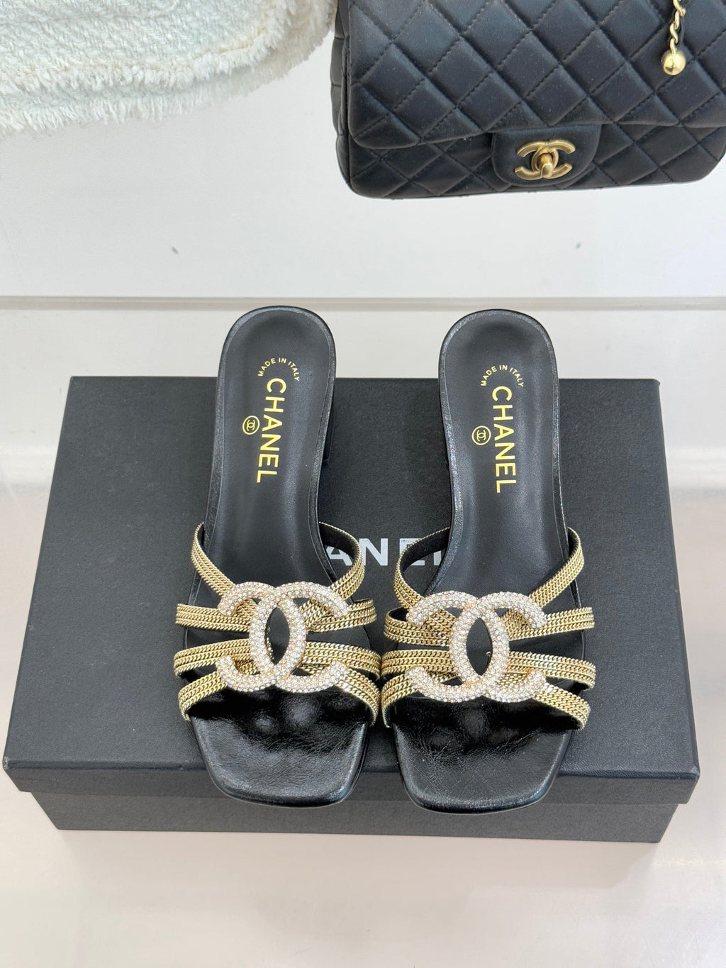 High-heeled sandals