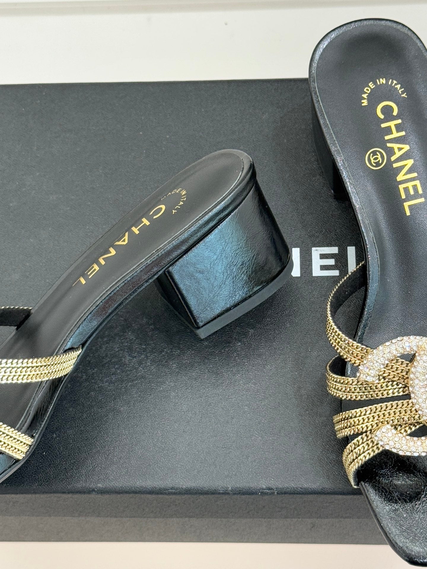 High-heeled sandals