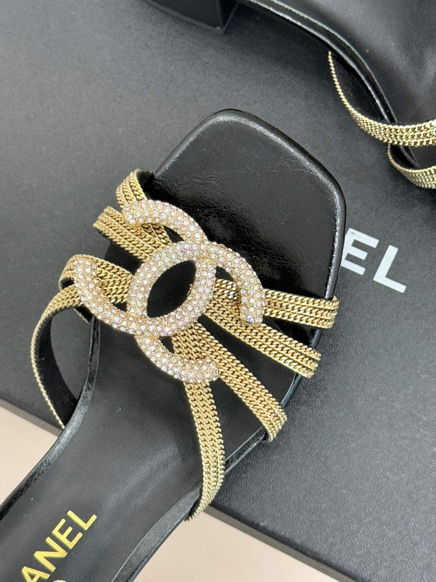 High-heeled sandals
