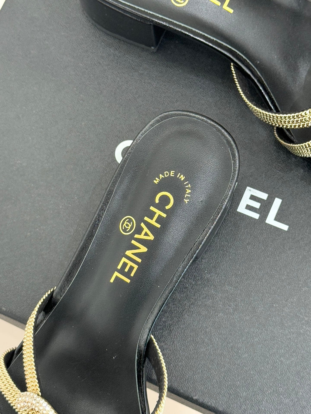High-heeled sandals