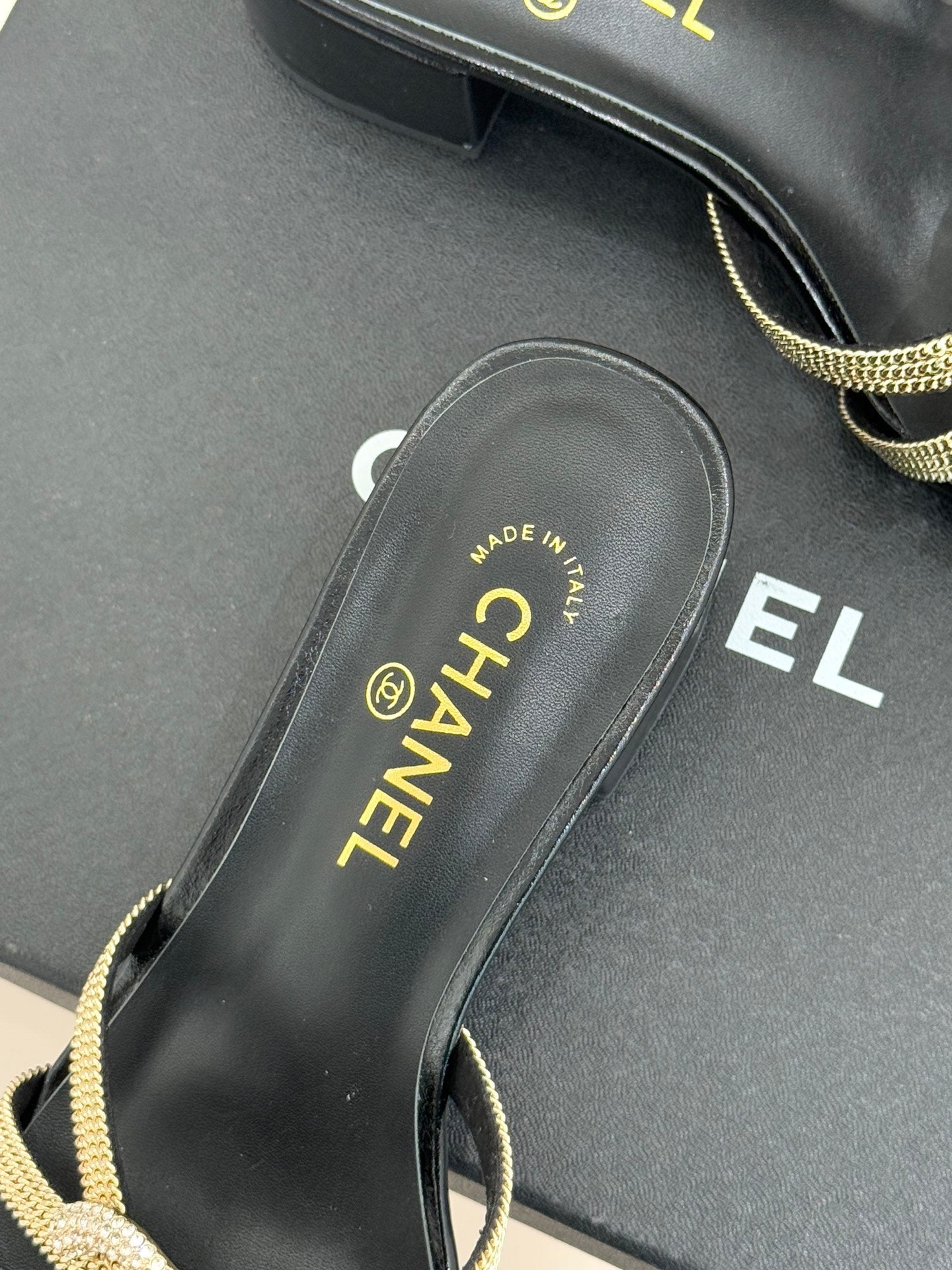 High-heeled sandals