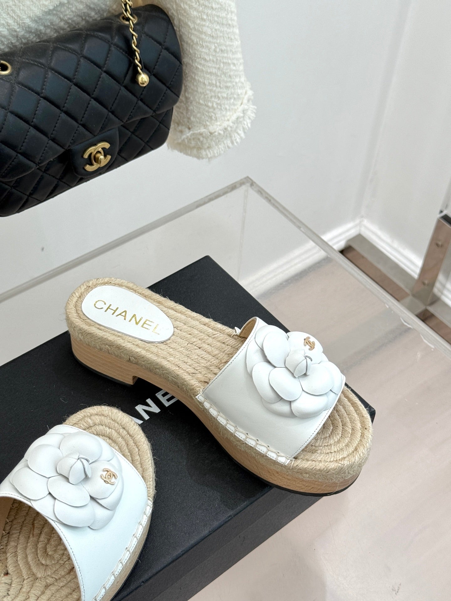 New Spring/Summer Hemp Rope Platform Slippers