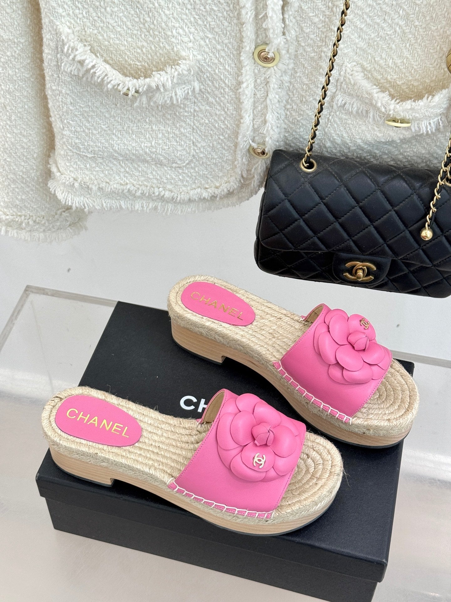 New Spring/Summer Hemp Rope Platform Slippers