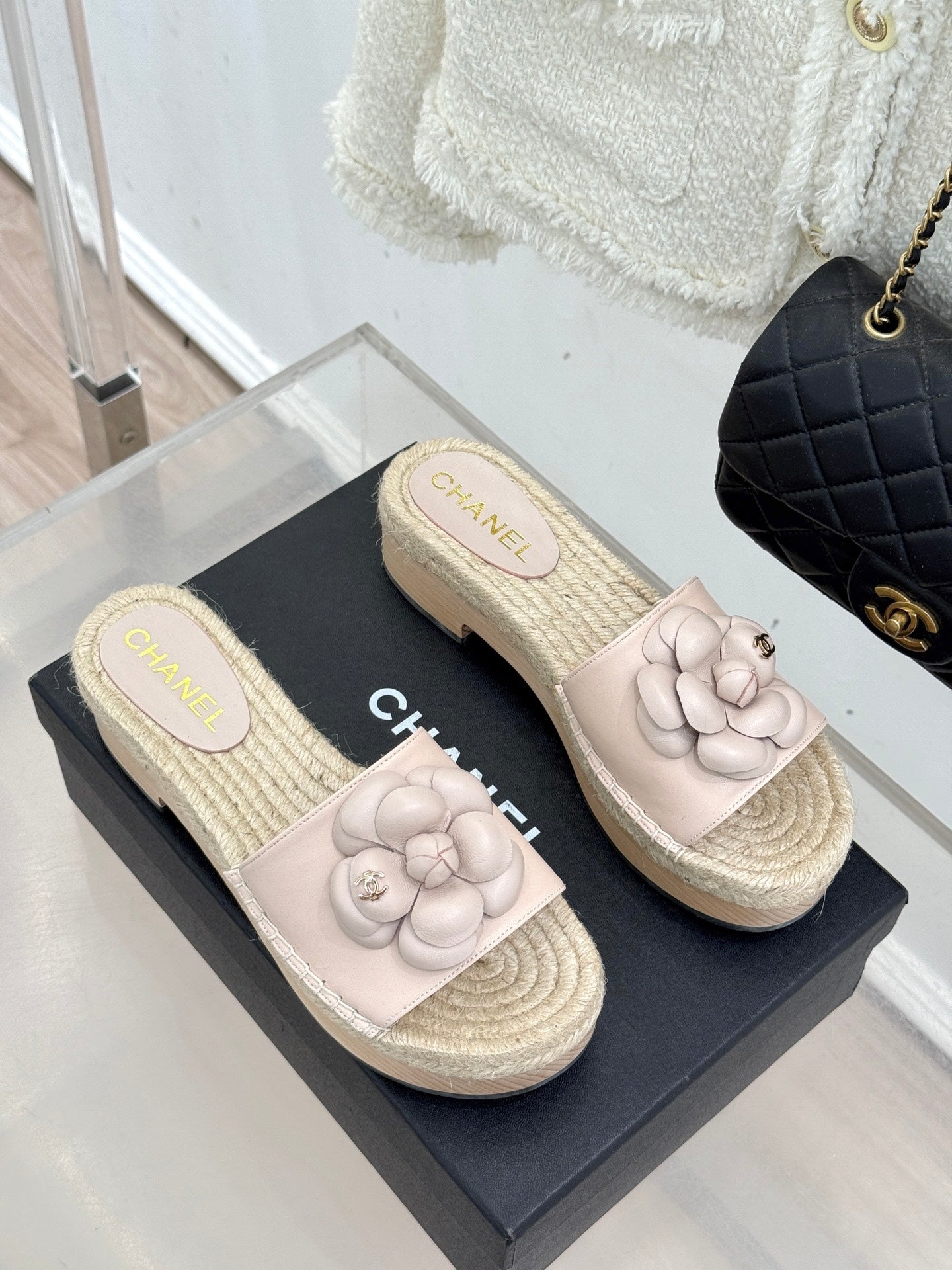 New Spring/Summer Hemp Rope Platform Slippers