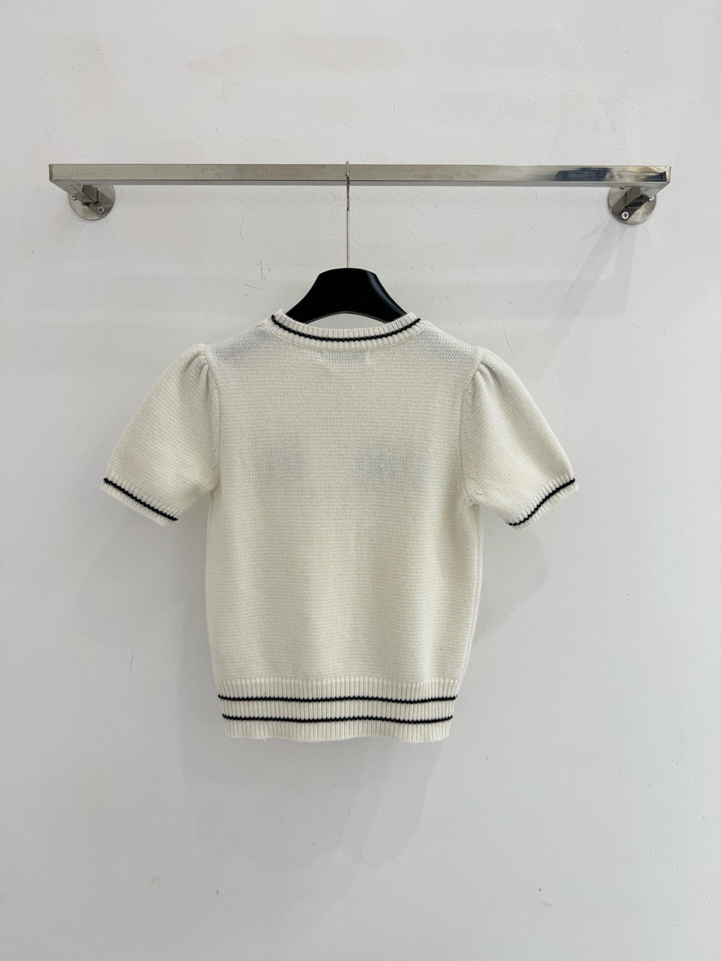 Five-pointed star logo crew neck sweater