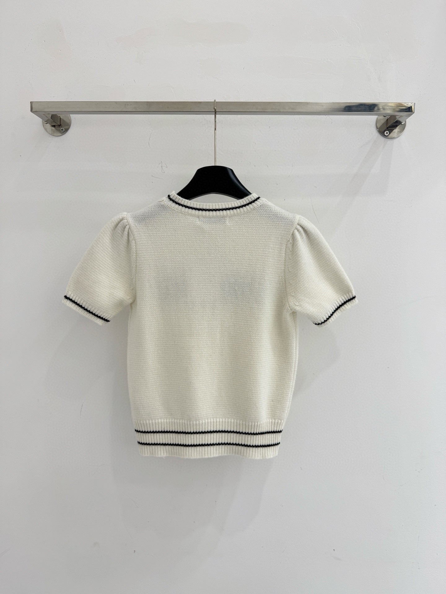 Five-pointed star logo crew neck sweater
