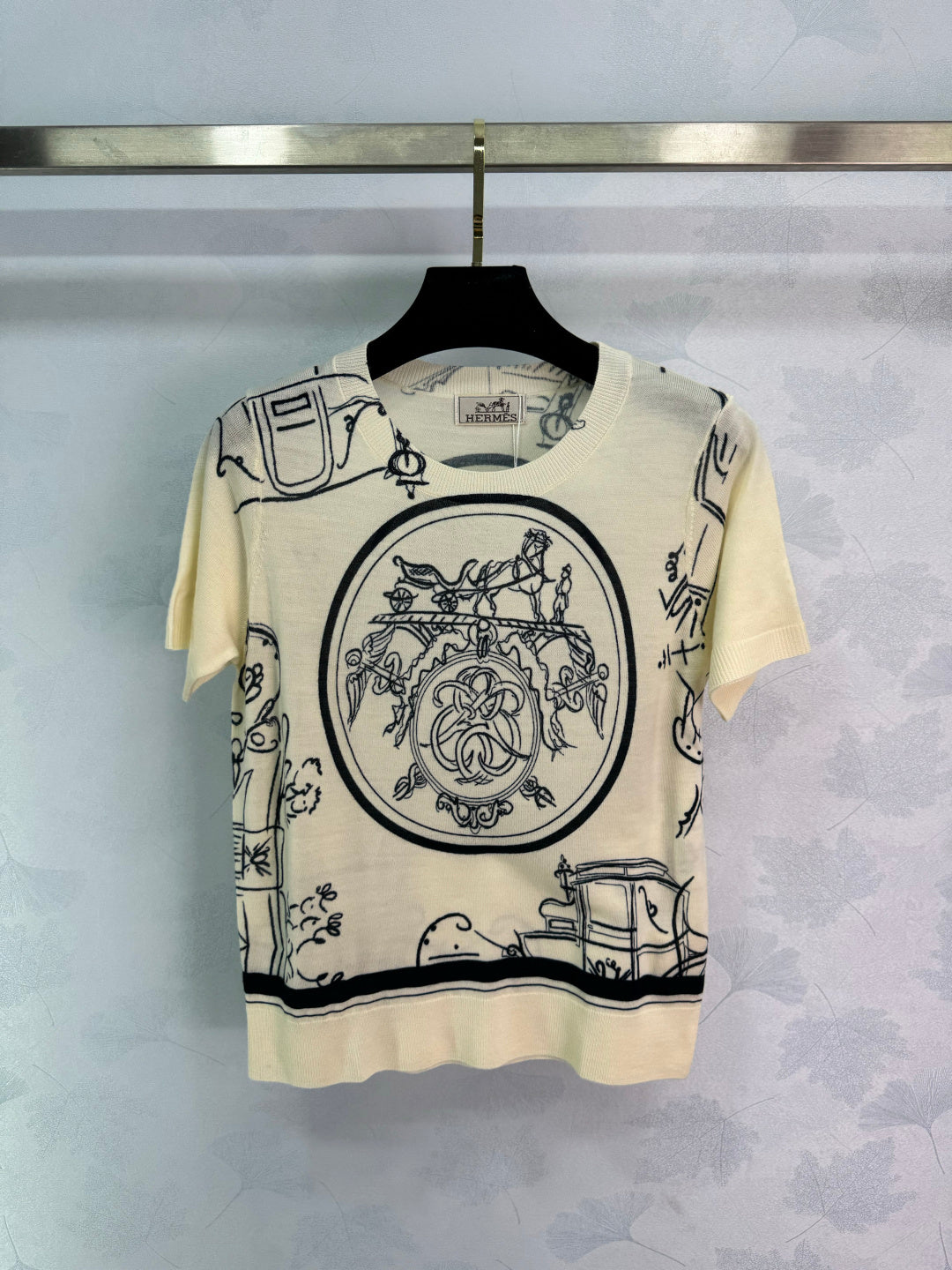 Printed Knit Short-Sleeve T-Shirt