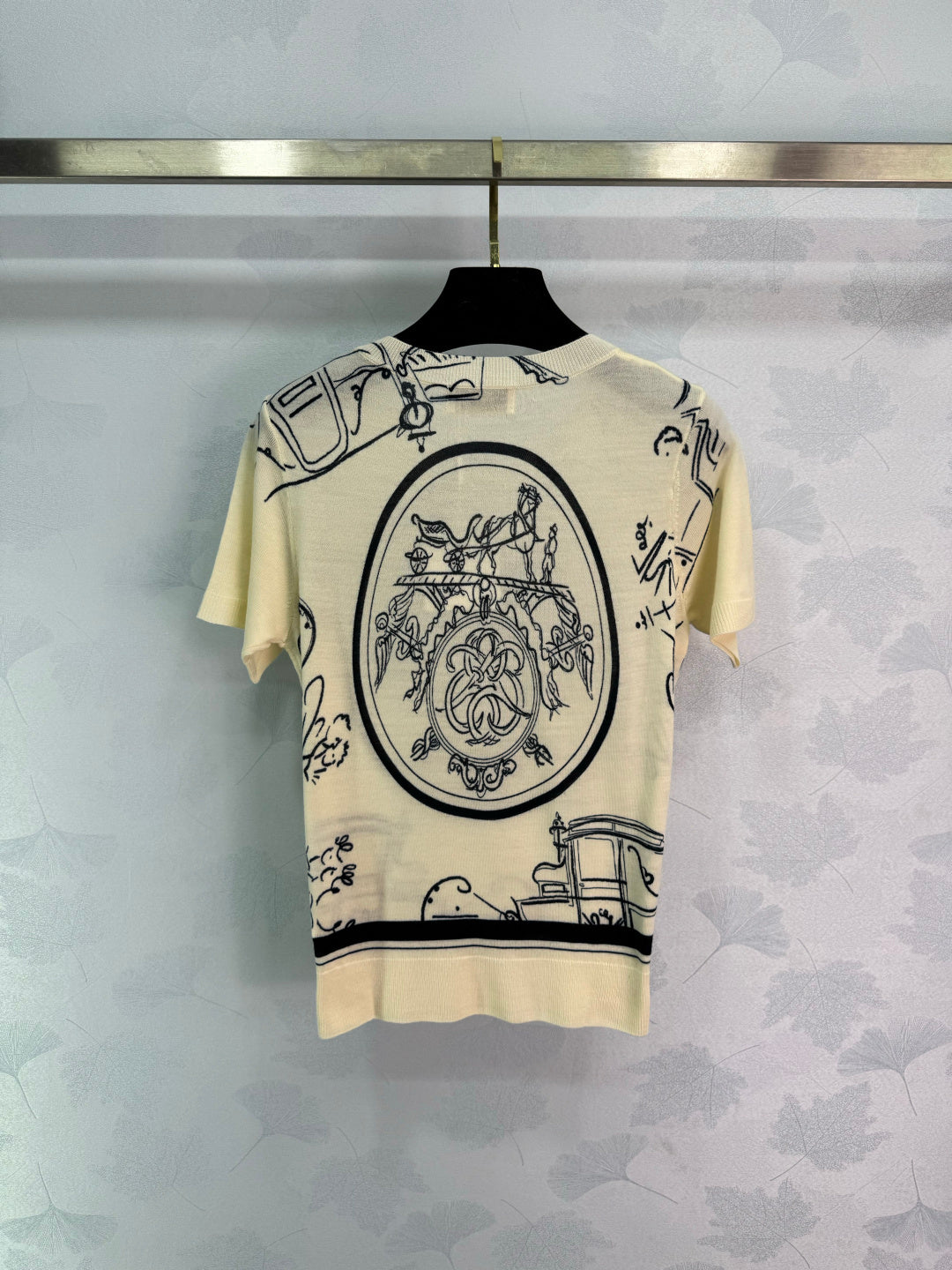 Printed Knit Short-Sleeve T-Shirt
