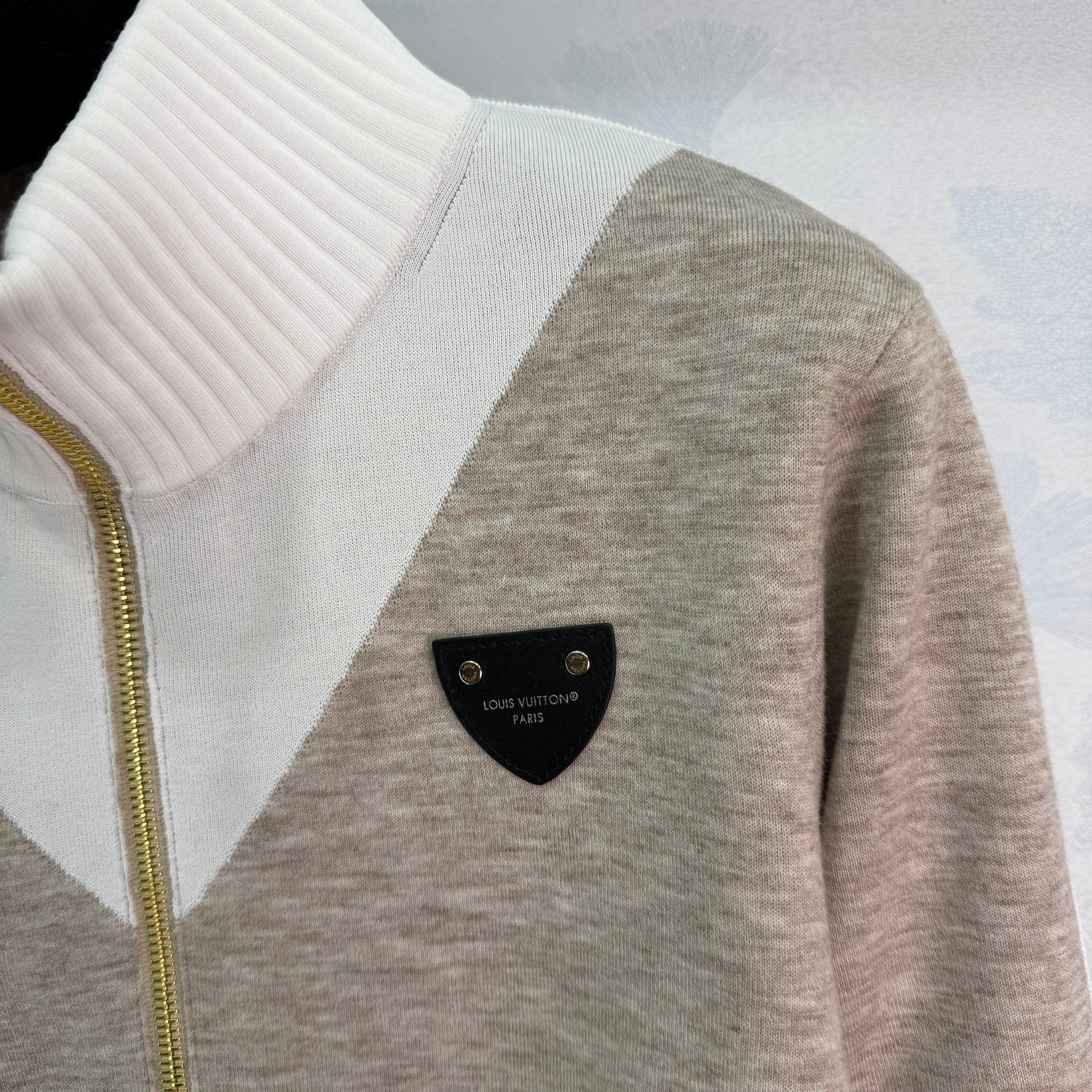 Zippered Knit Sweater