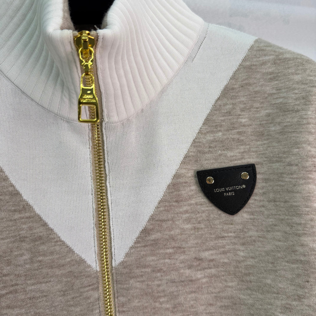 Zippered Knit Sweater