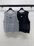 Knitted Crew Neck Vest