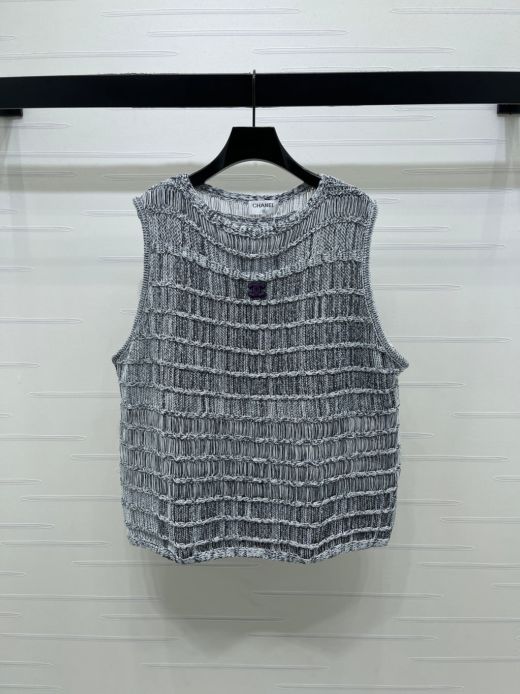 Knitted Crew Neck Vest