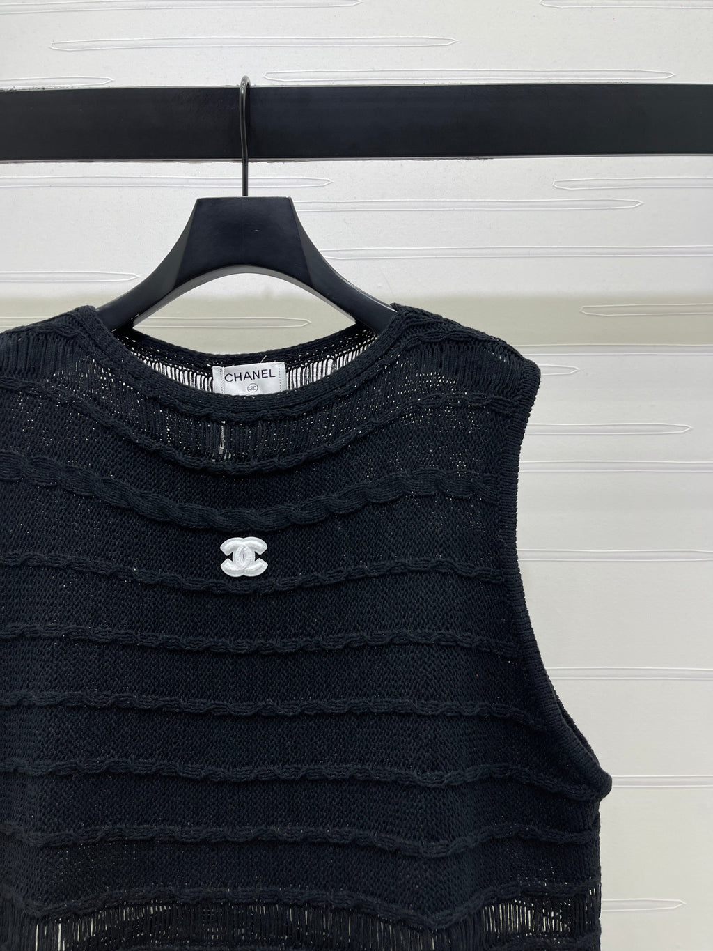 Knitted Crew Neck Vest