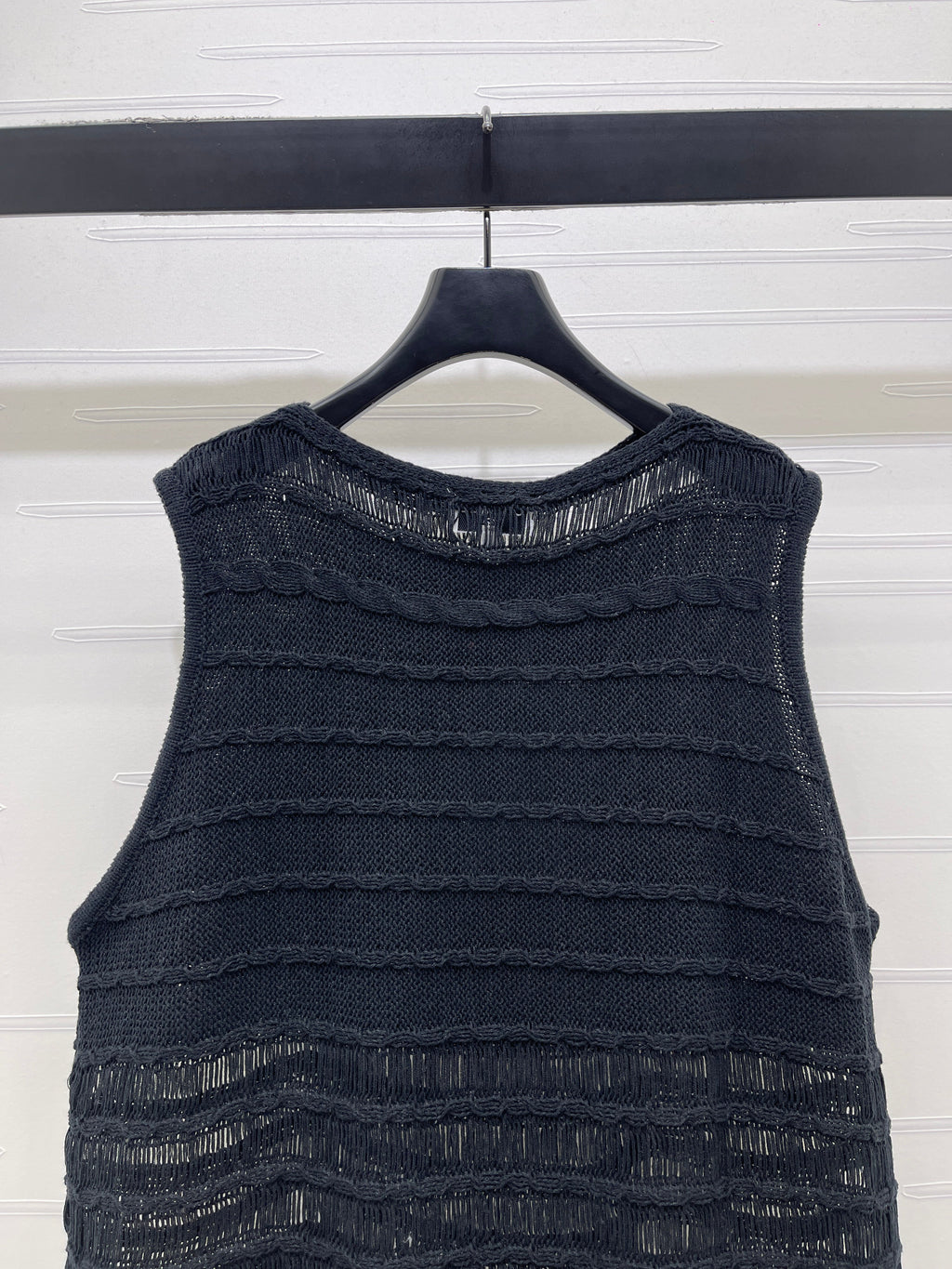 Knitted Crew Neck Vest