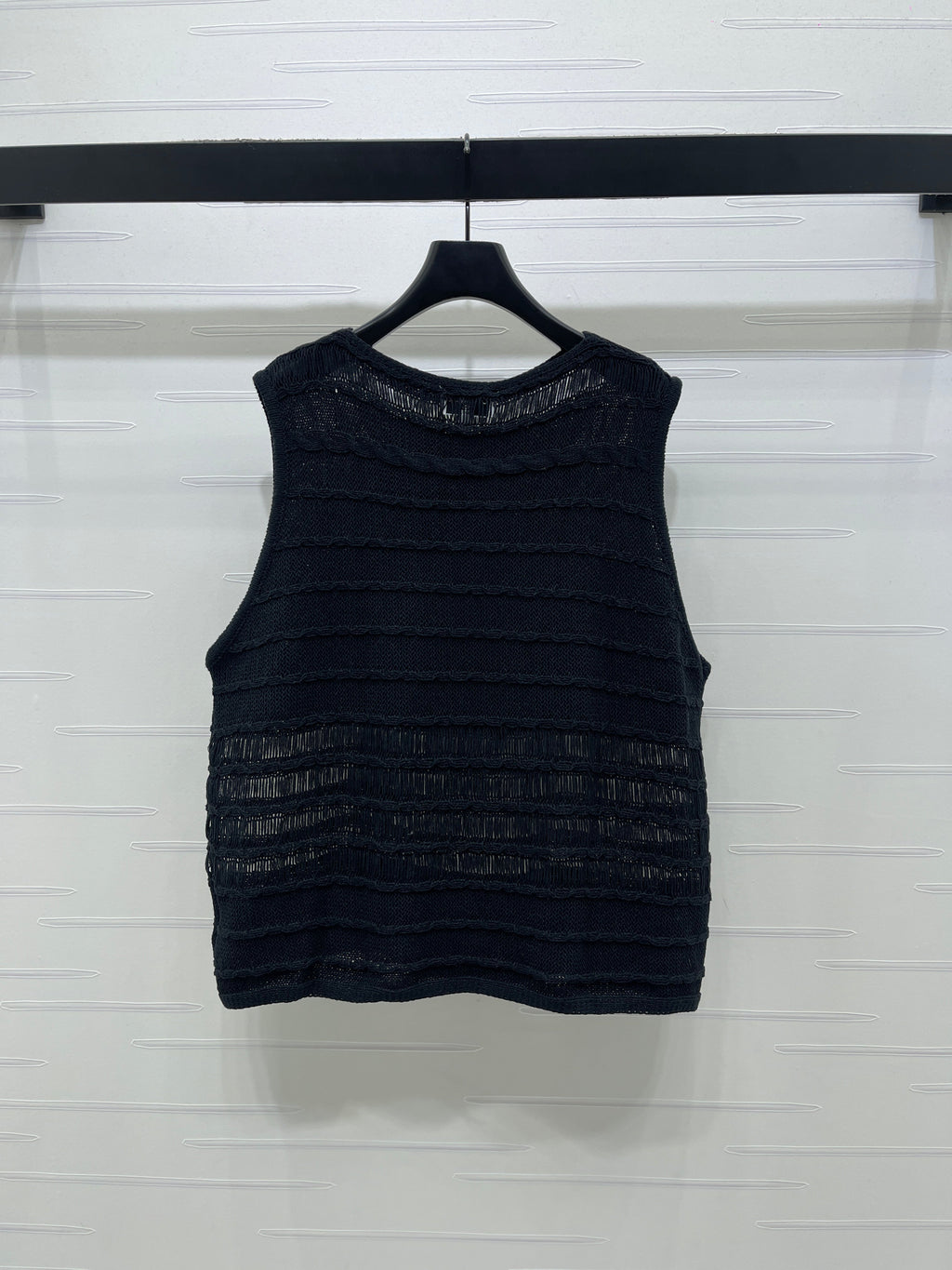 Knitted Crew Neck Vest