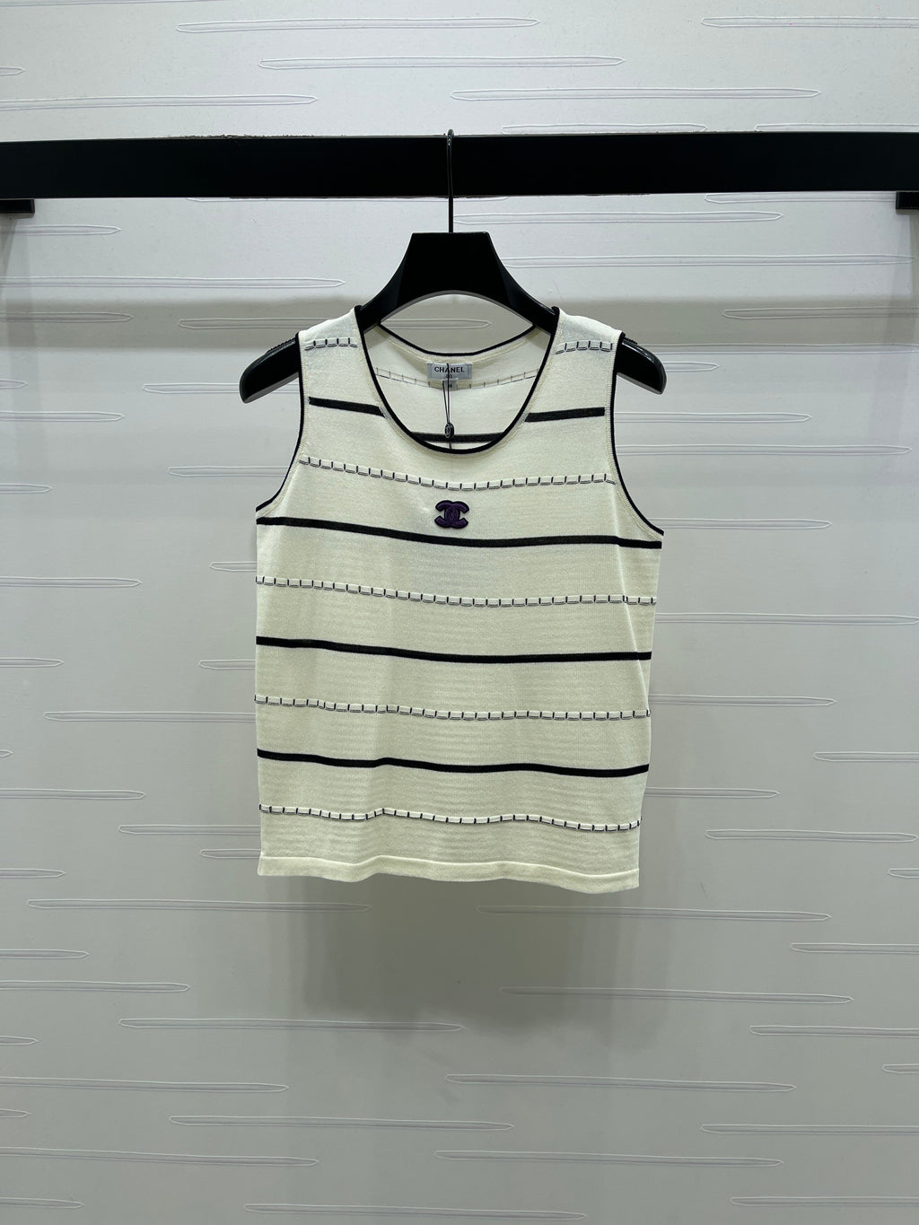 Knitted Striped Vest