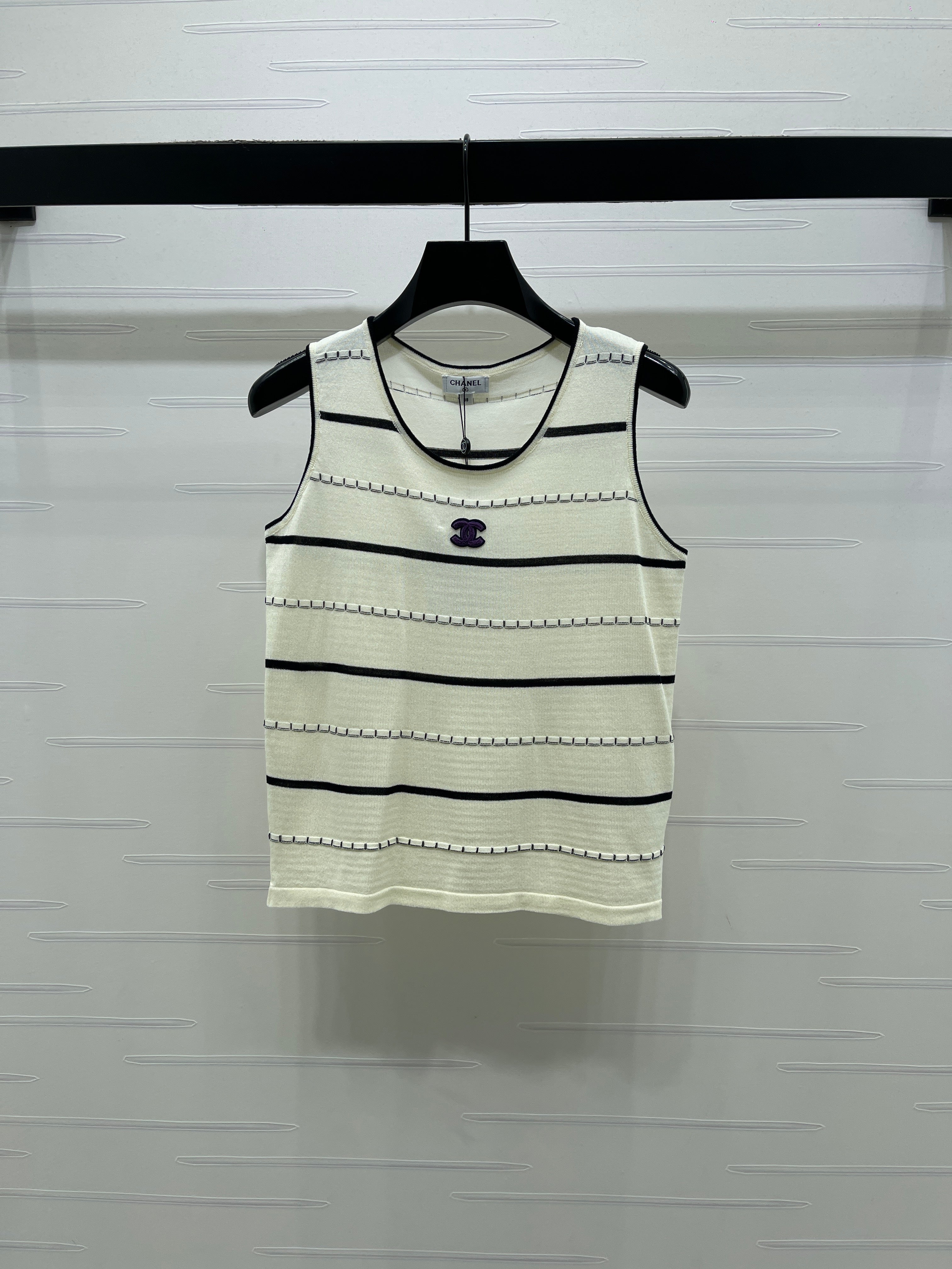Knitted Striped Vest