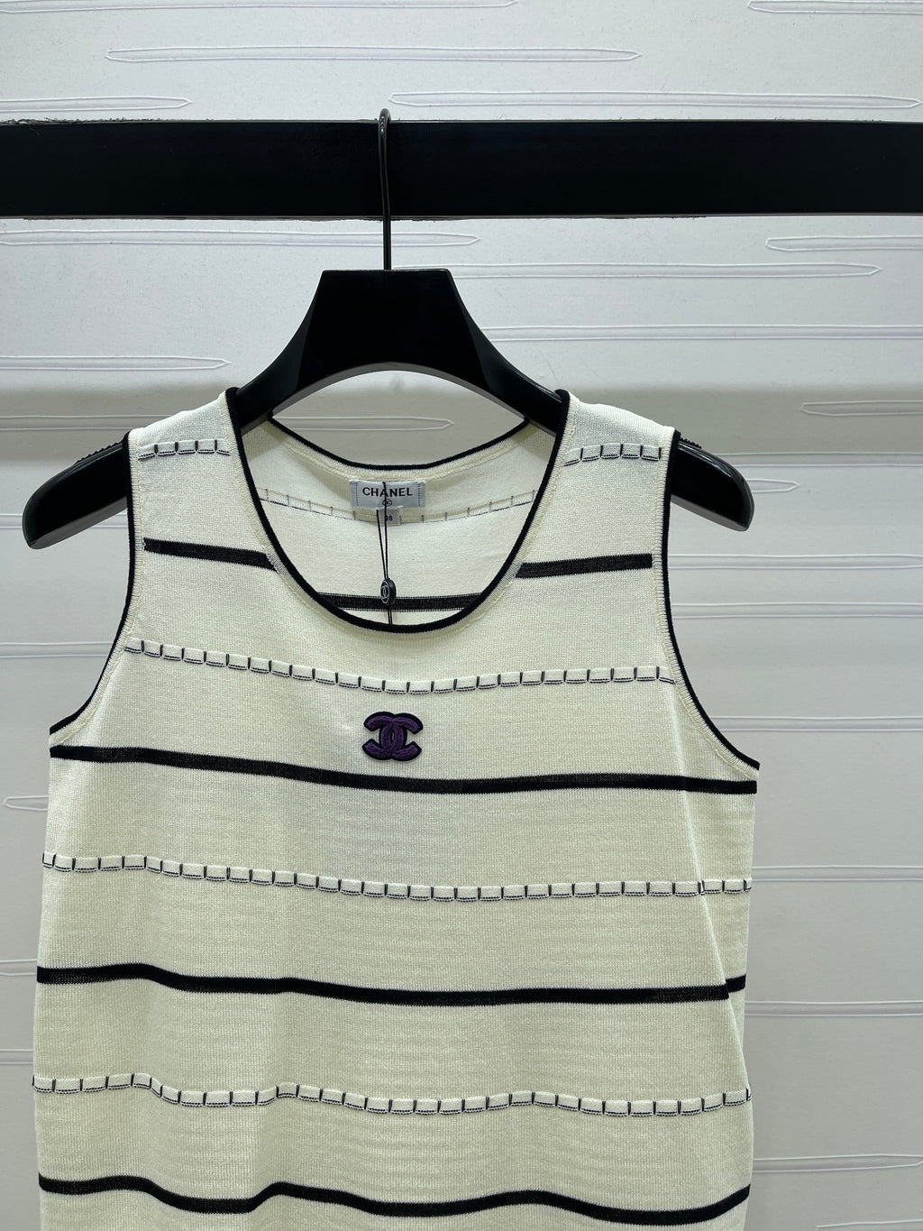 Knitted Striped Vest