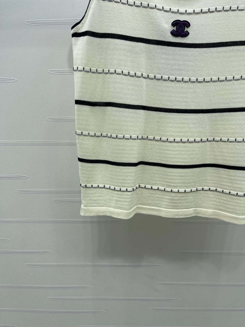 Knitted Striped Vest