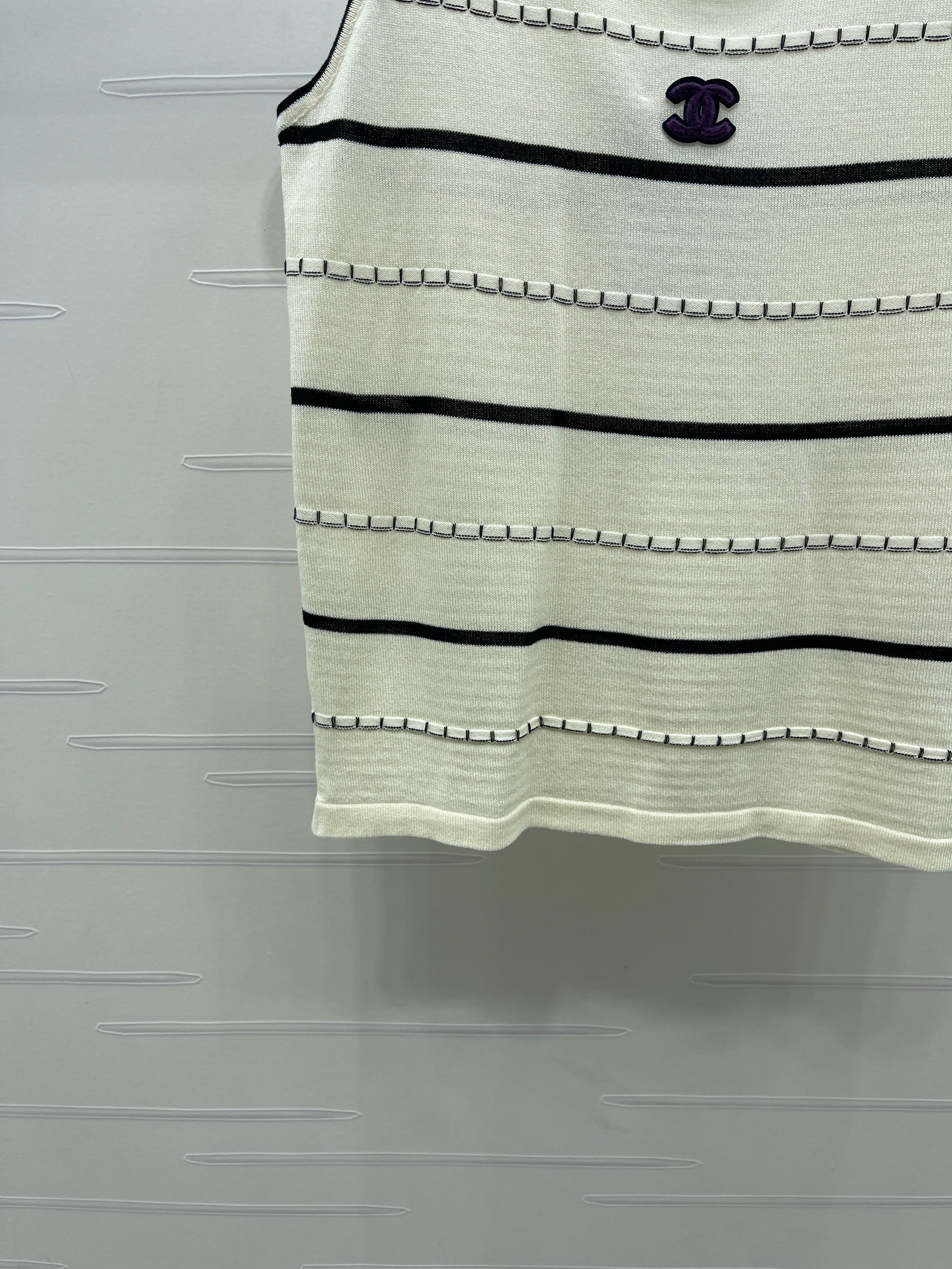 Knitted Striped Vest
