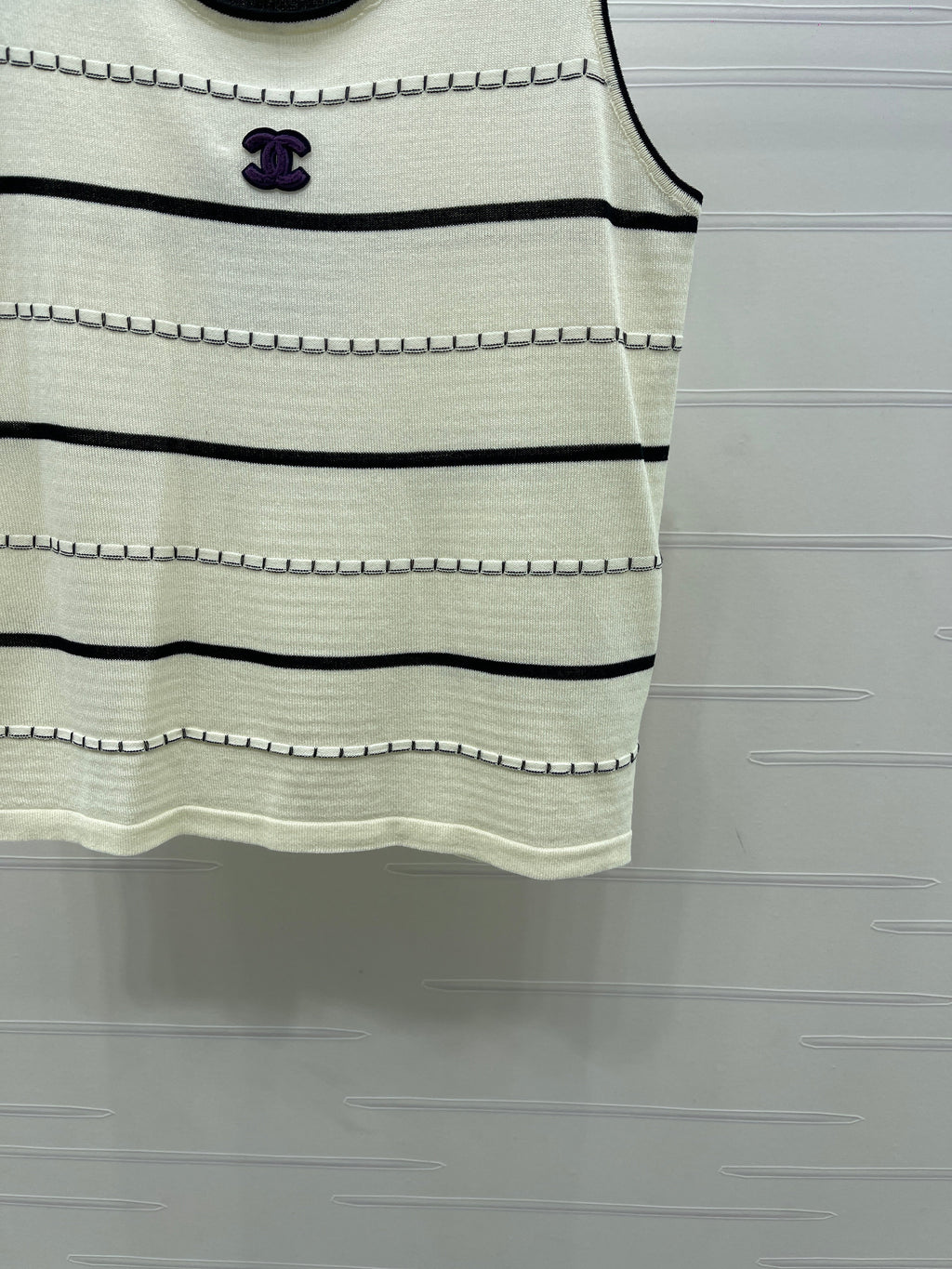 Knitted Striped Vest