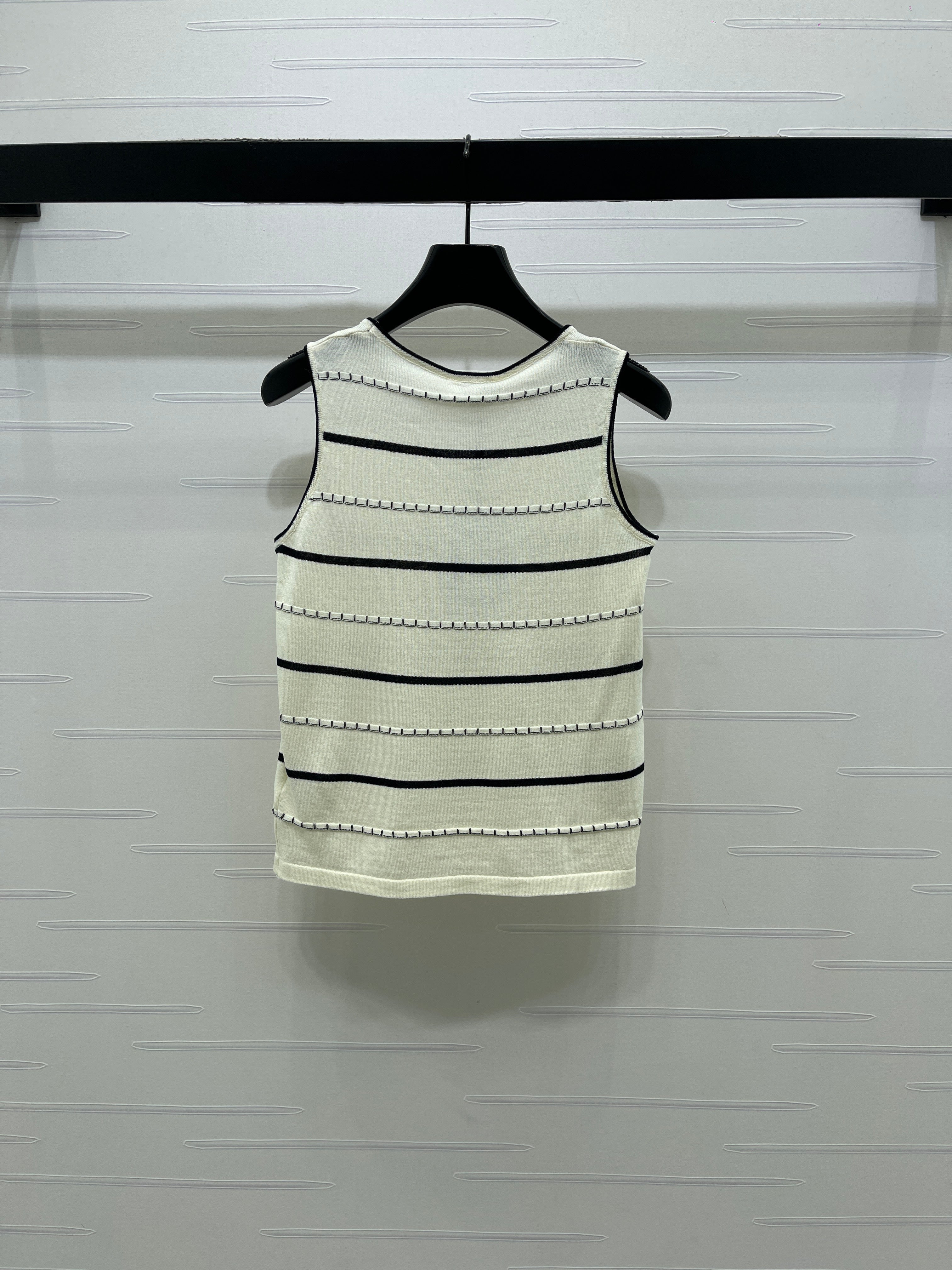 Knitted Striped Vest