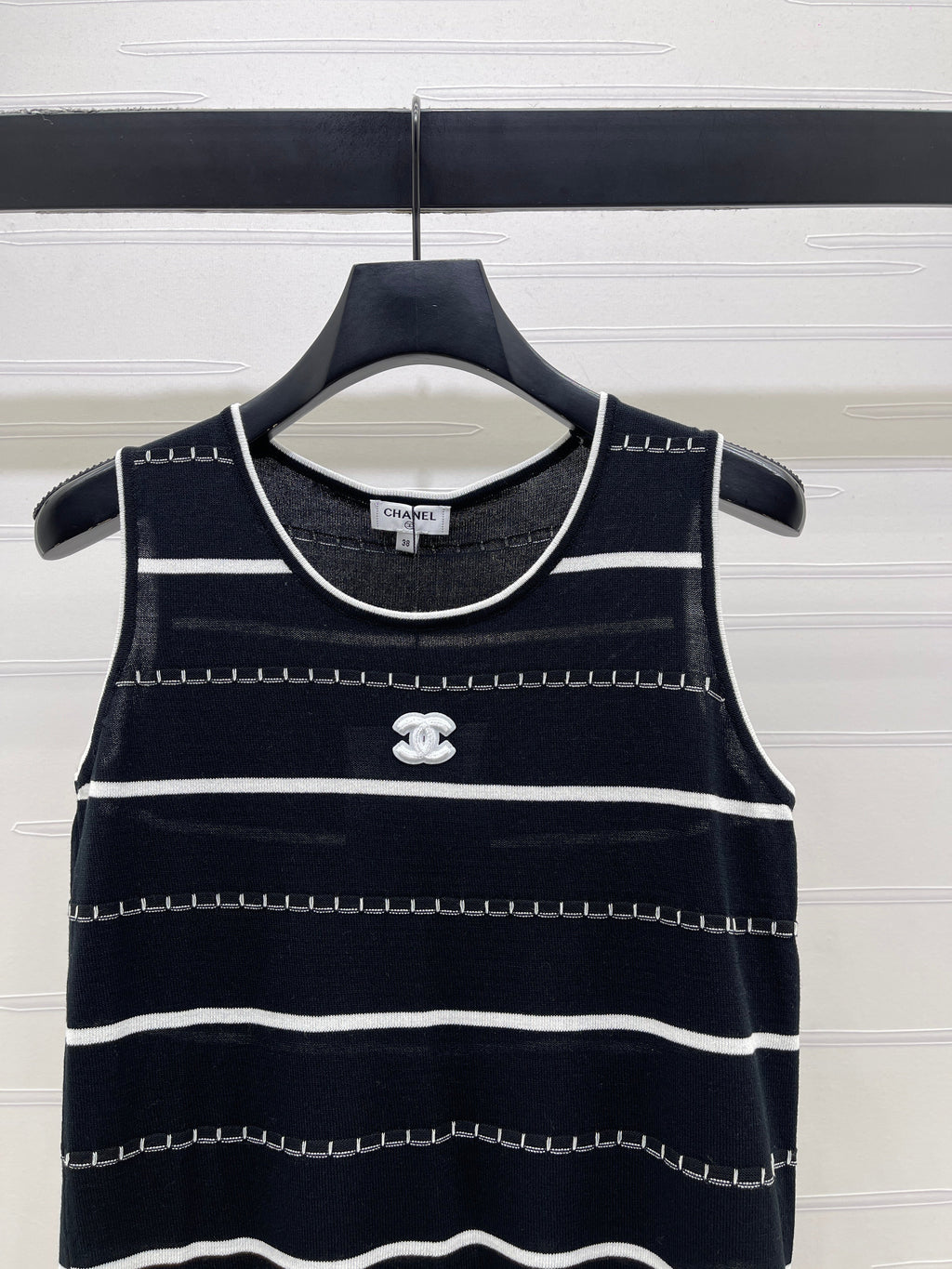 Knitted Striped Vest