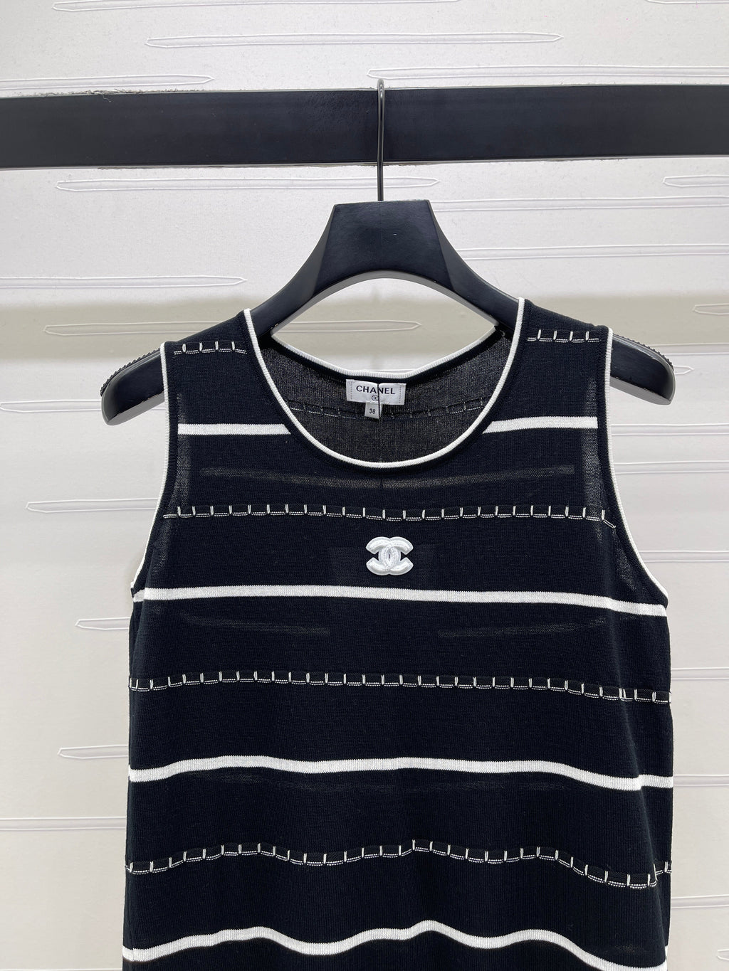 Knitted Striped Vest