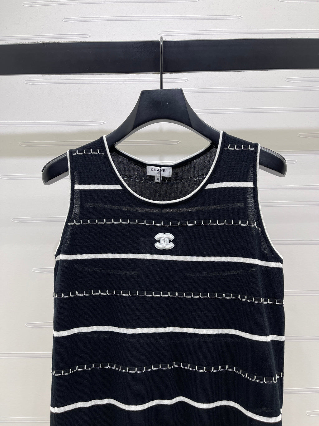 Knitted Striped Vest