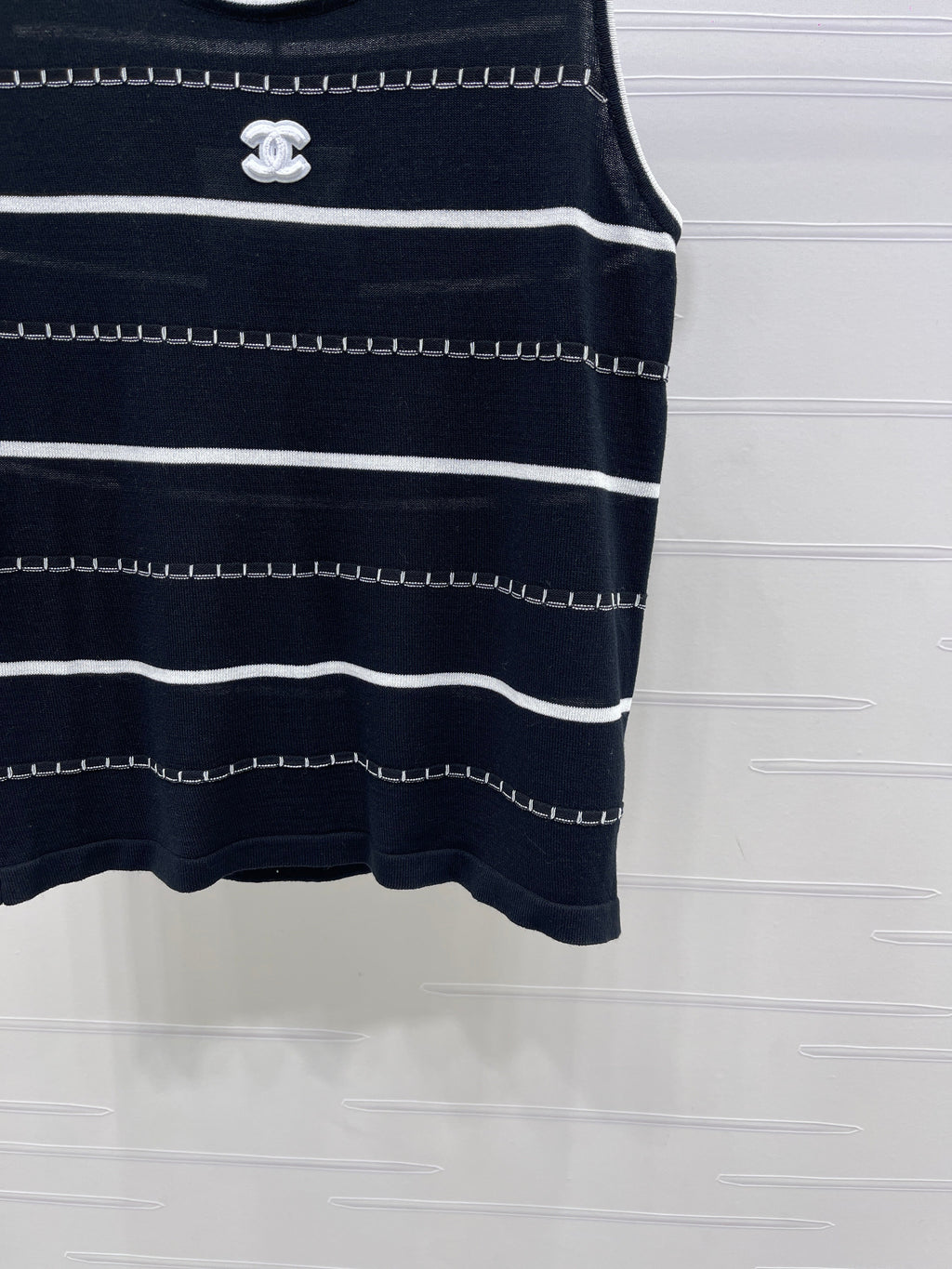 Knitted Striped Vest