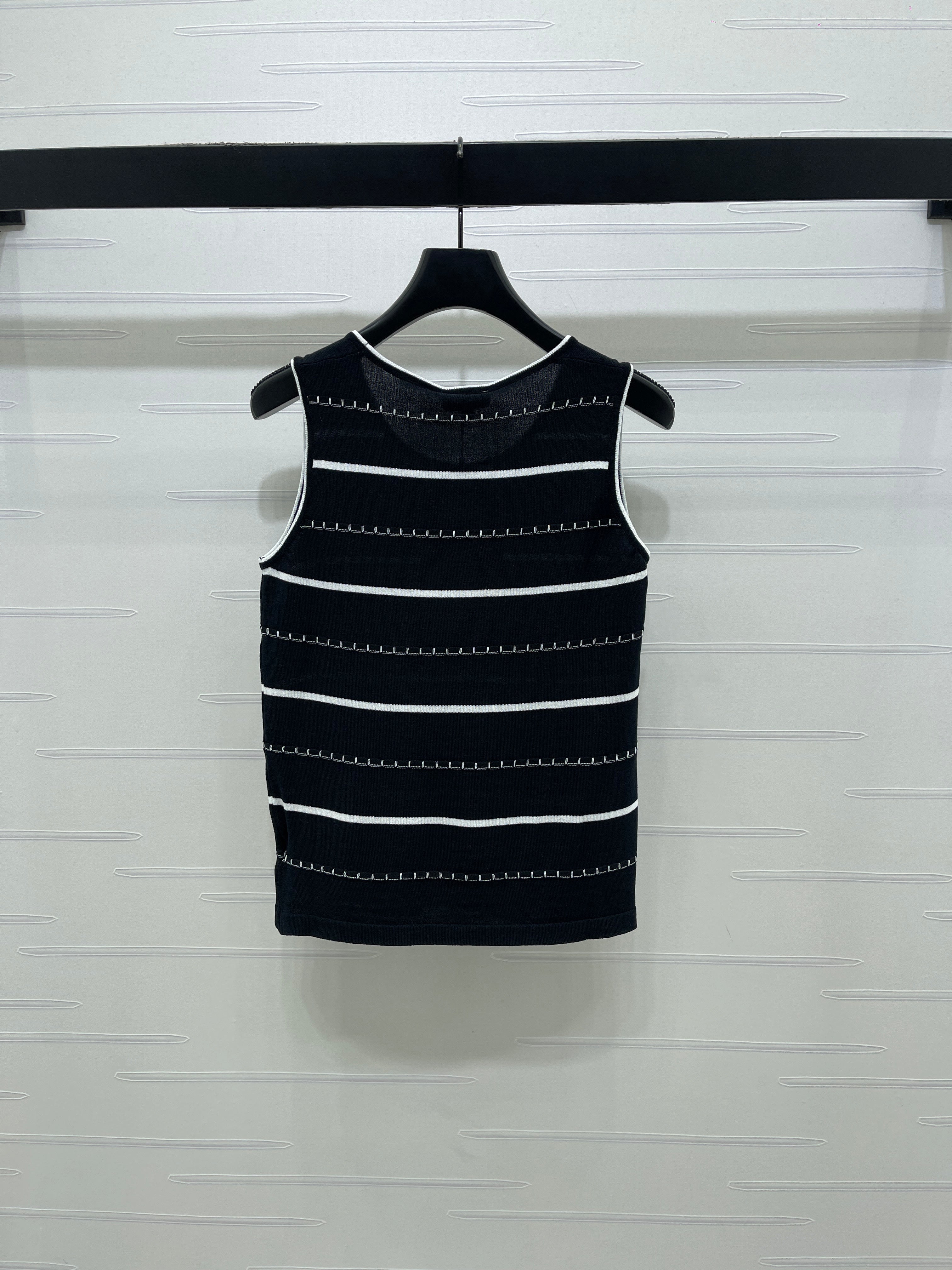 Knitted Striped Vest