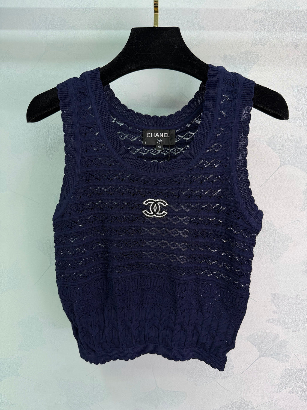 Knitted Openwork Vest