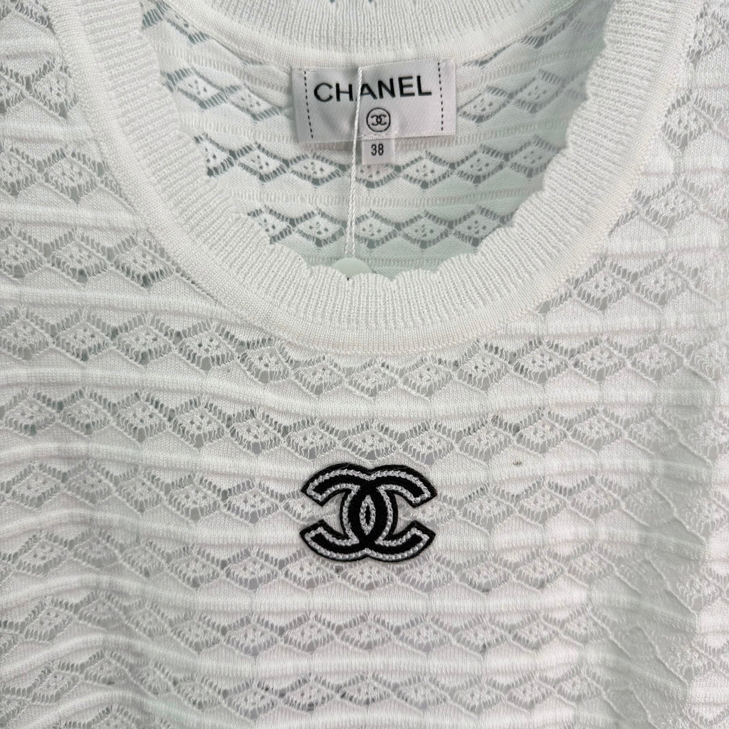 Knitted Openwork Vest