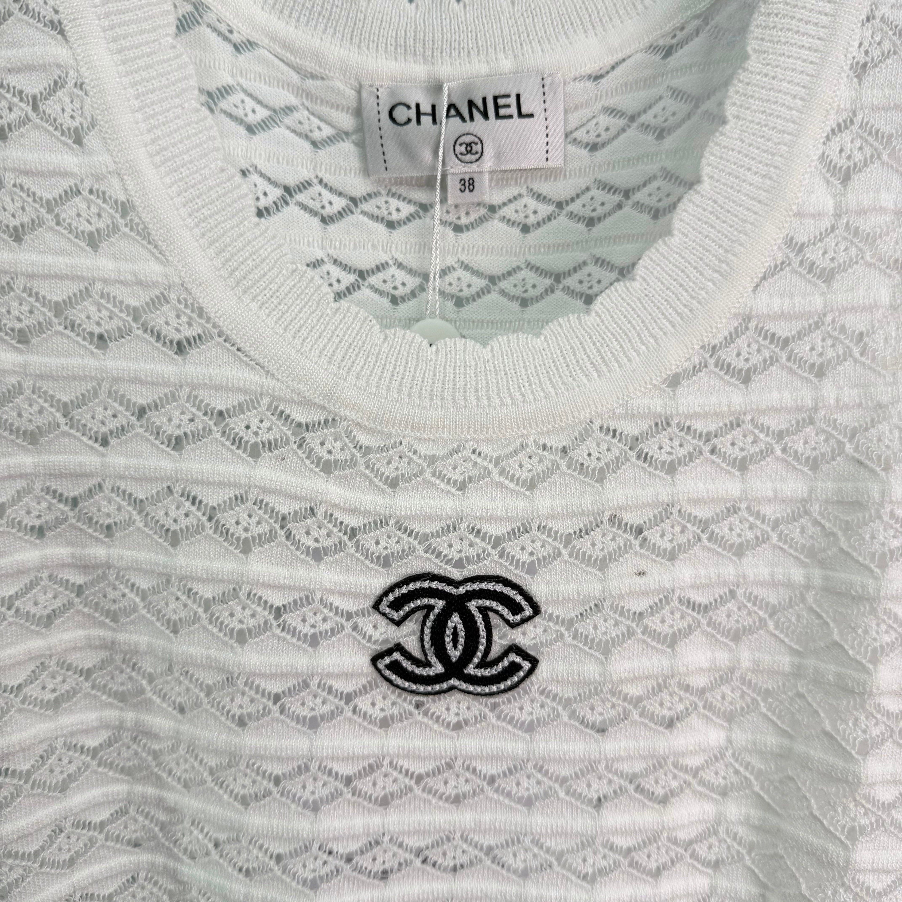 Knitted Openwork Vest