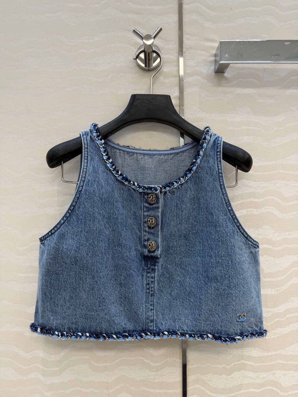 Denim Vest Top